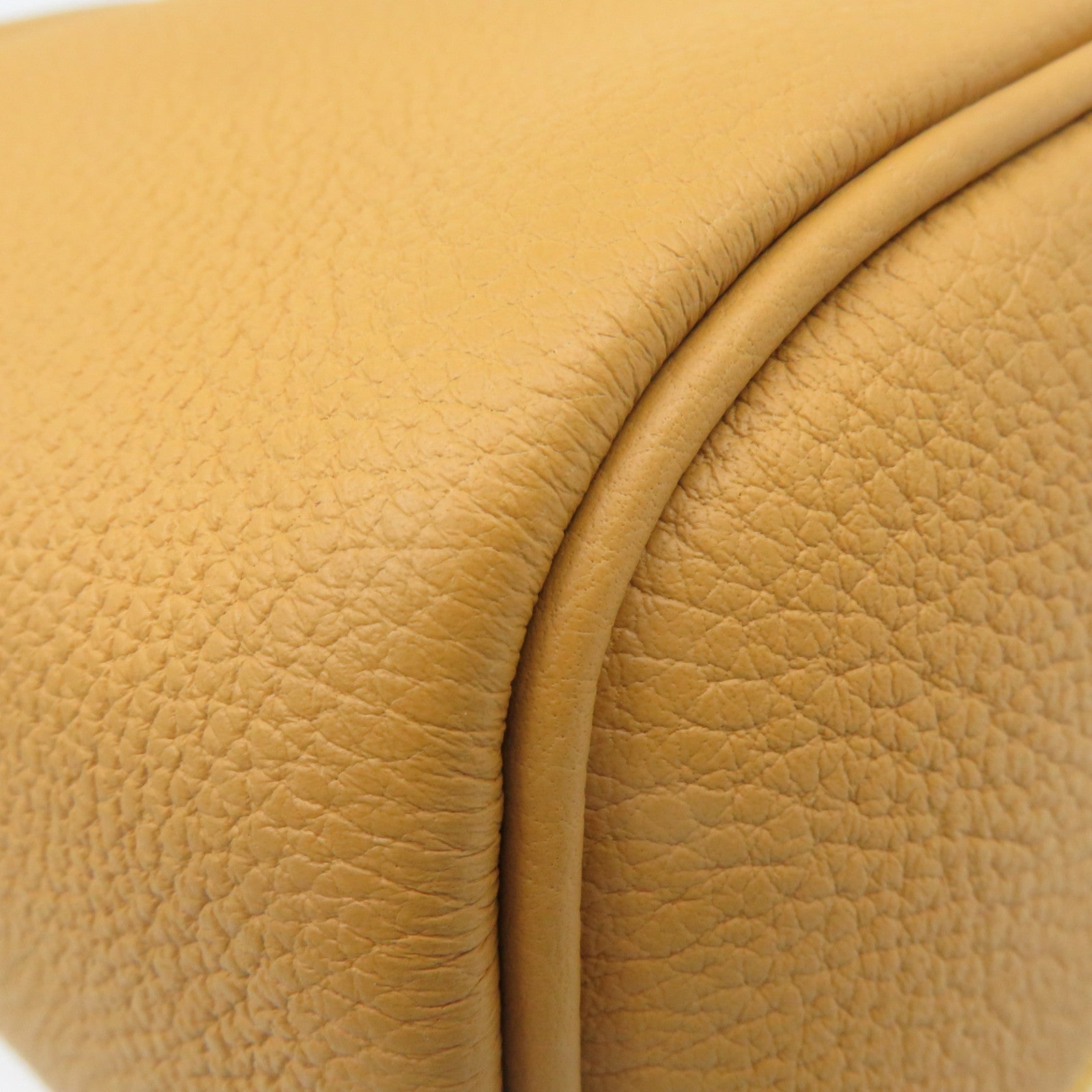 HERMES 【激減優惠】Togo皮革Hac A Dos PM Shoulder Bag銀扣肩背袋Sable啡色