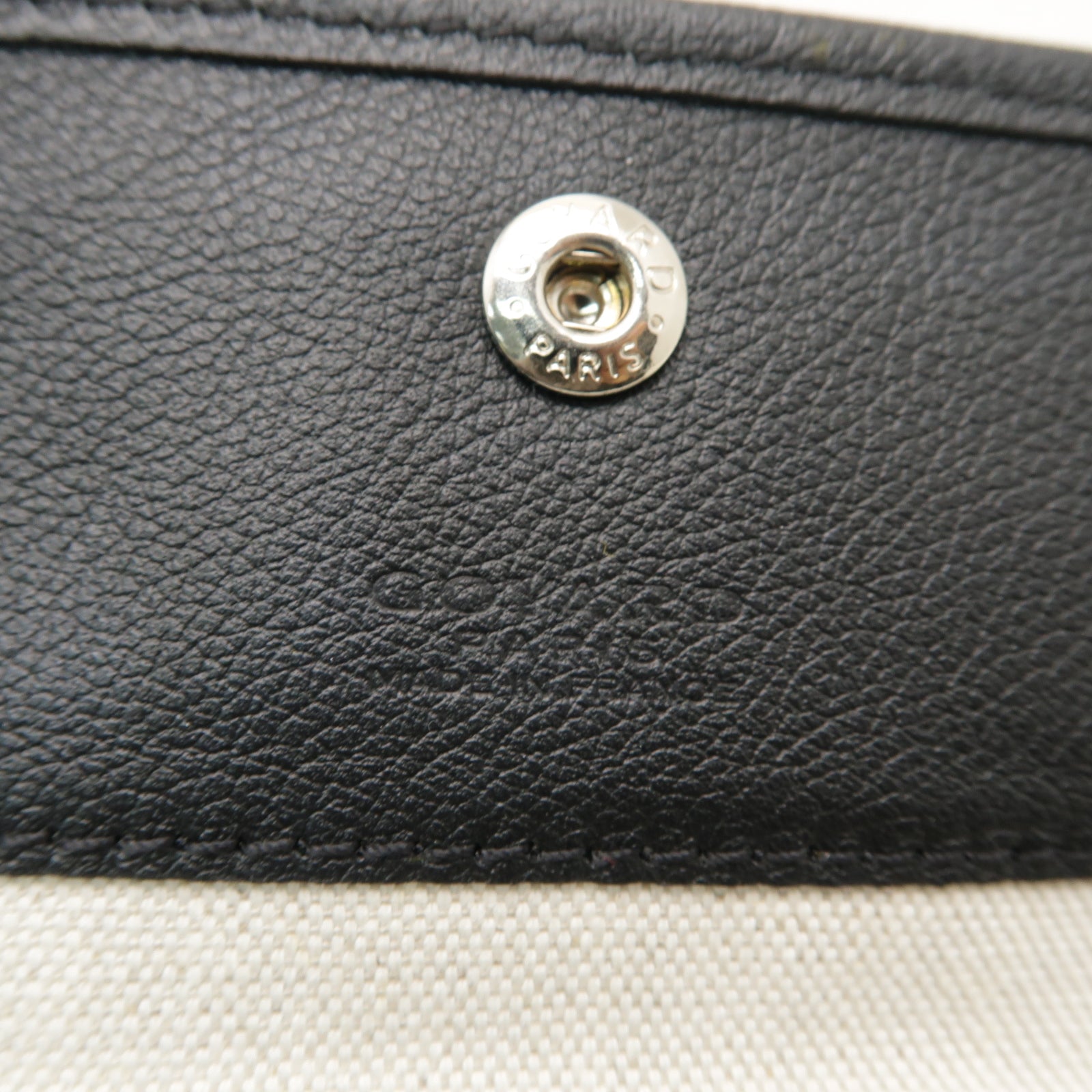 GOYARD 塗層帆布Saint Louis GM銀扣手挽袋黒色/棕色