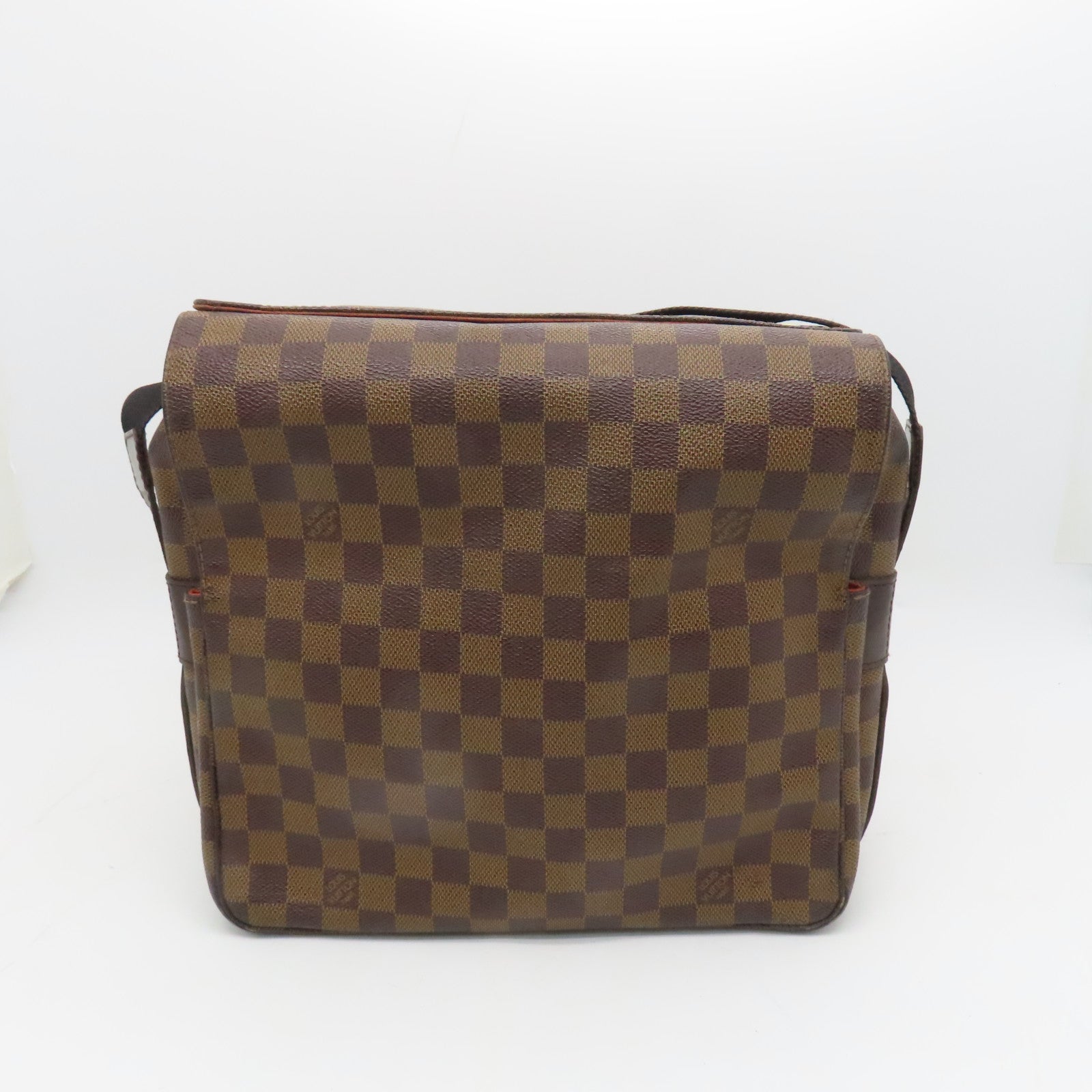 LOUIS VUITTON Damier Naviglio金扣肩背袋啡色