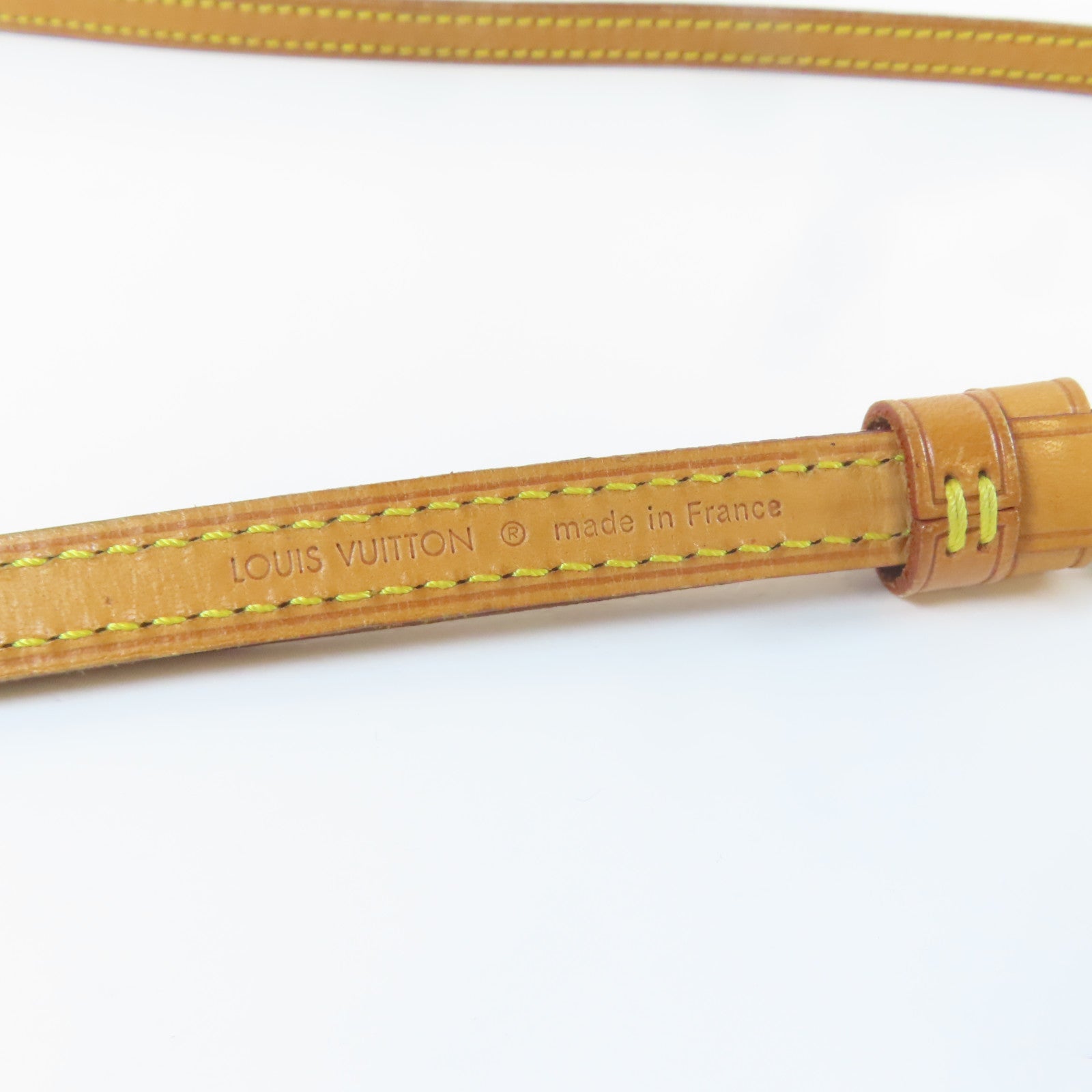 LOUIS VUITTON 皮革Shoulder Strap金扣肩帶啡色