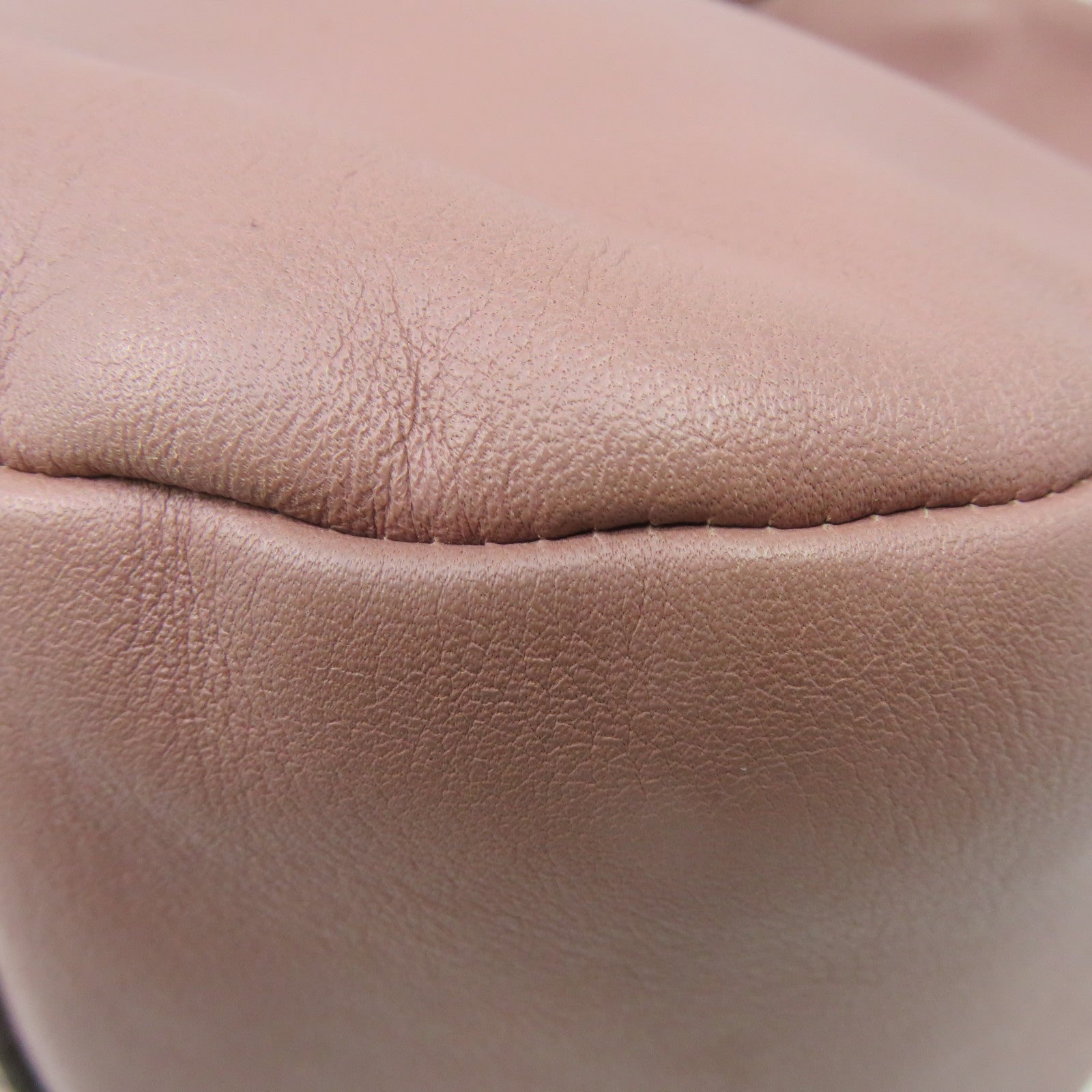 TOD'S Sheepskin Leather 2 Way Shoulder Bag Handle Shoulder Bag Pink Apricot