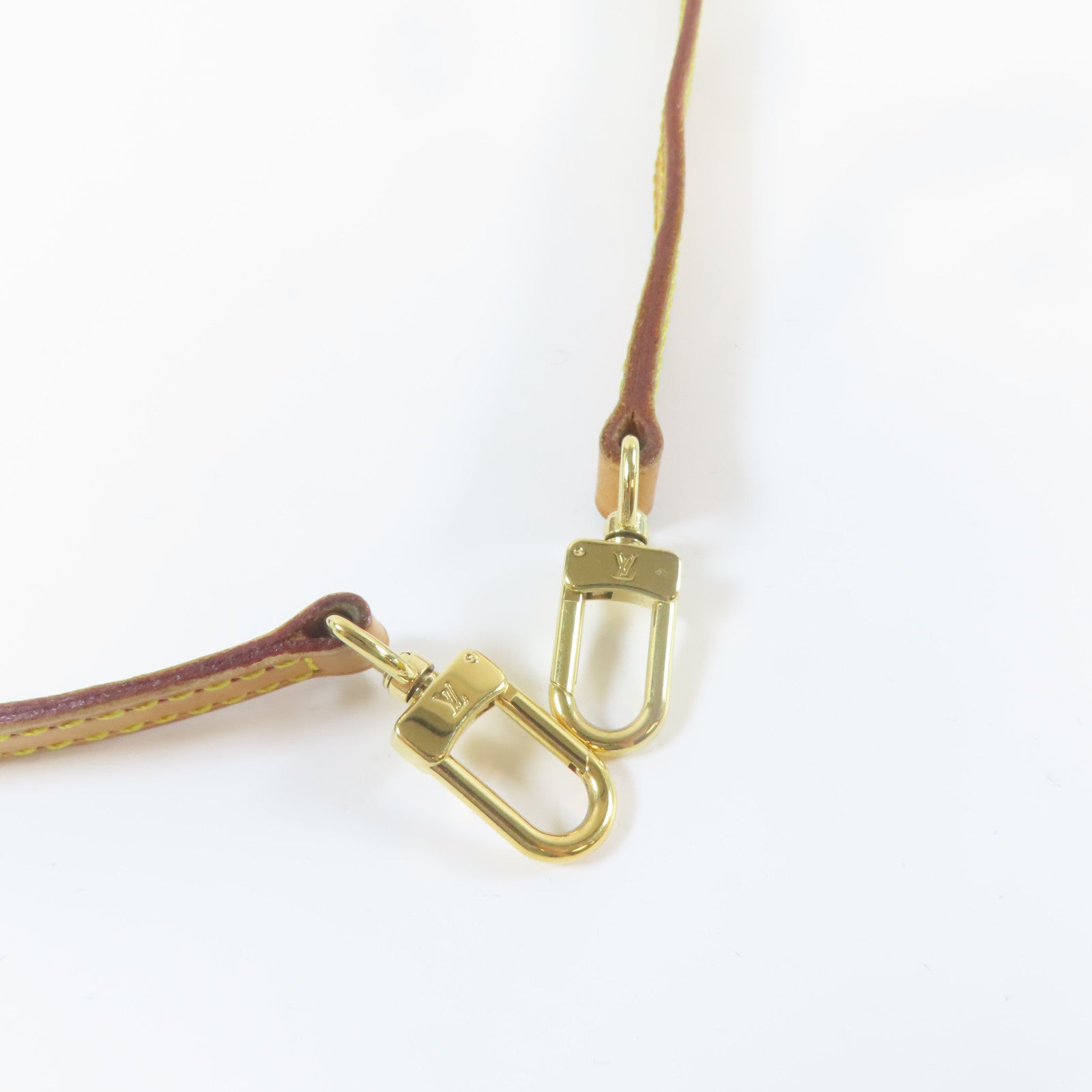 LOUIS VUITTON 皮革Shoulder Strap金扣肩帶啡色