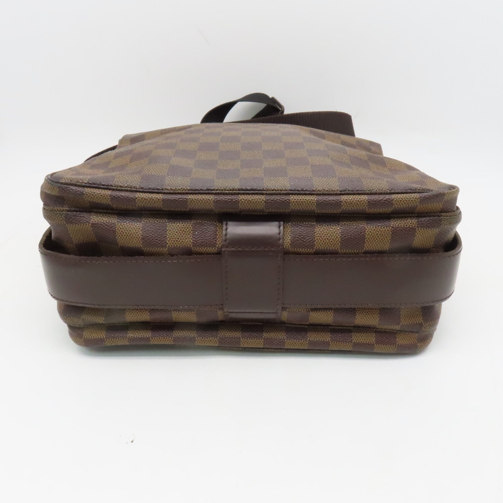 LOUIS VUITTON Damier Naviglio金扣肩背袋啡色