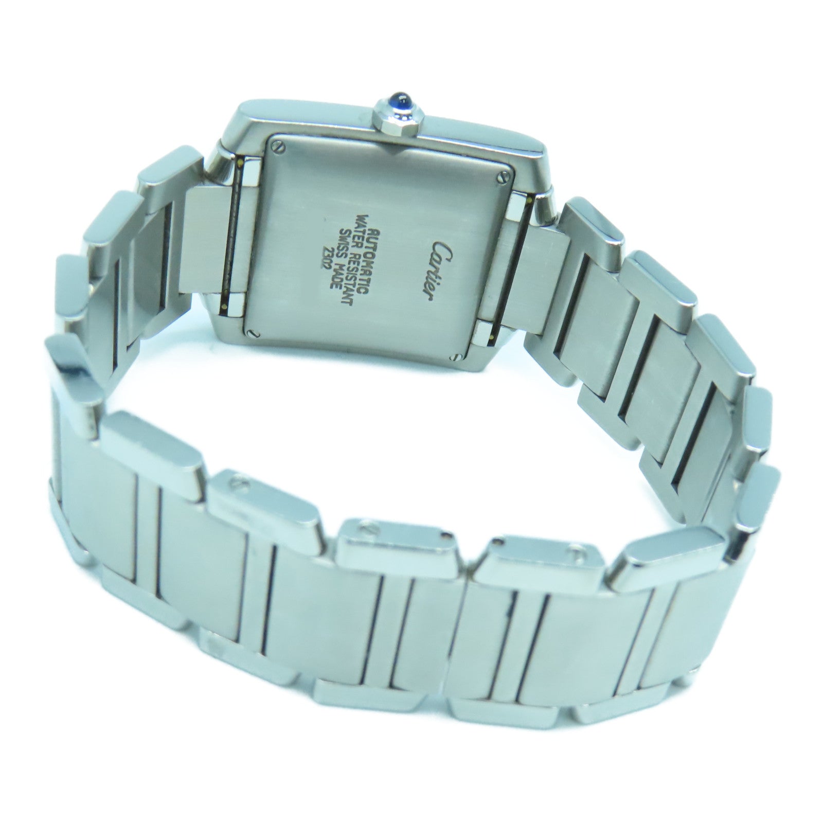 CARTIER Tank Francaise不鏽鋼手錶自動機芯白色