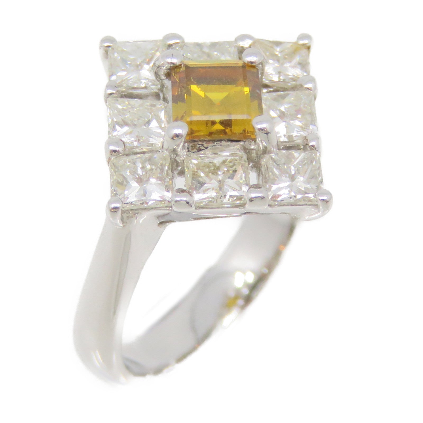 JEWELRY 18K White Gold/Diamond Ring US#4