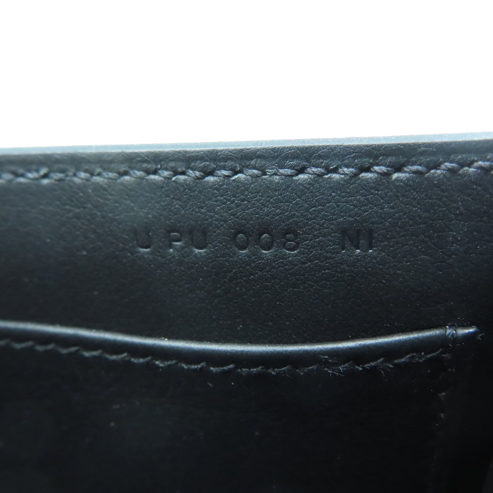 HERMES Chevre皮革Geta Bag銀扣肩背袋黑色