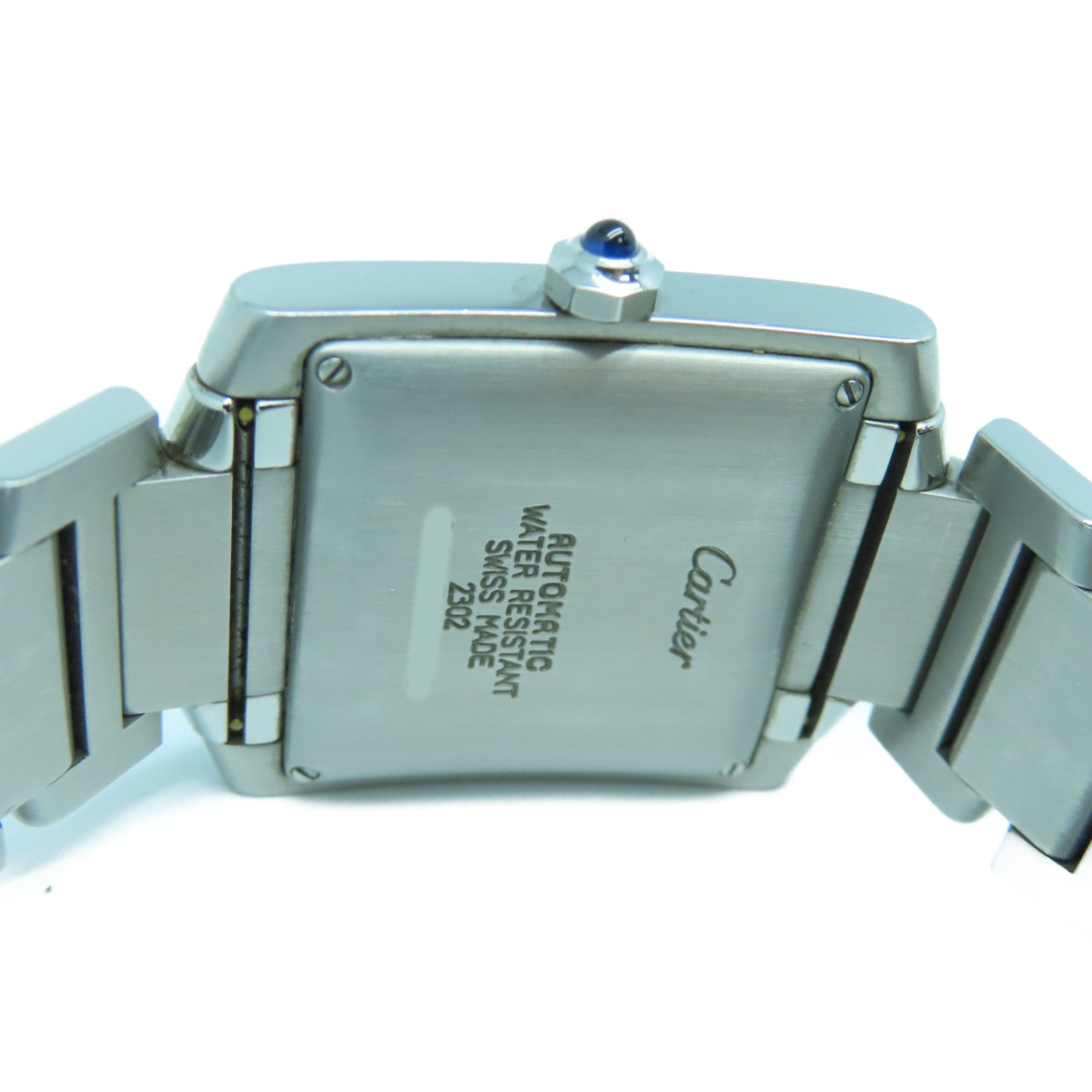 CARTIER Tank Francaise不鏽鋼手錶自動機芯白色