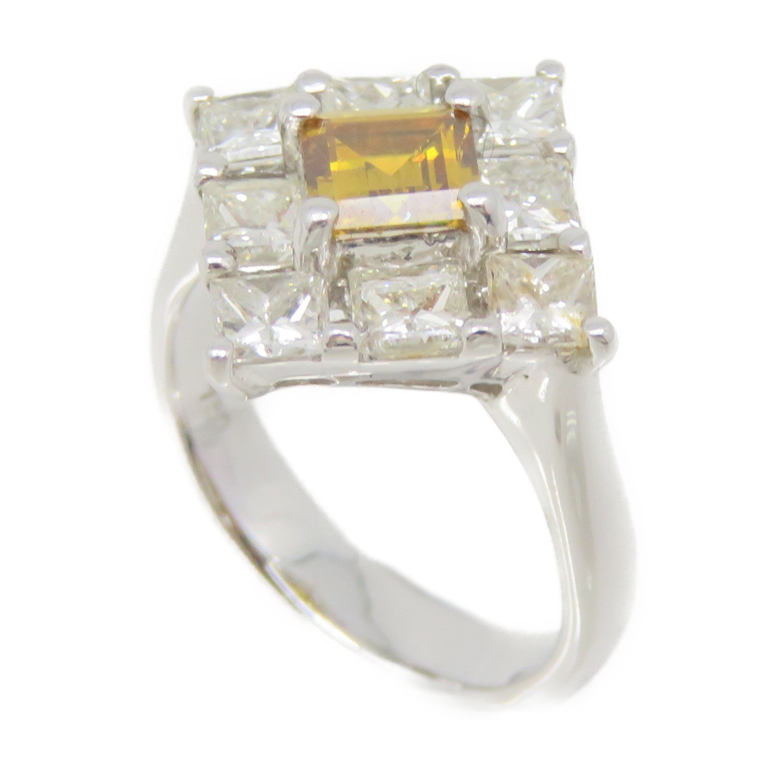 JEWELRY 18K White Gold/Diamond Ring US#4