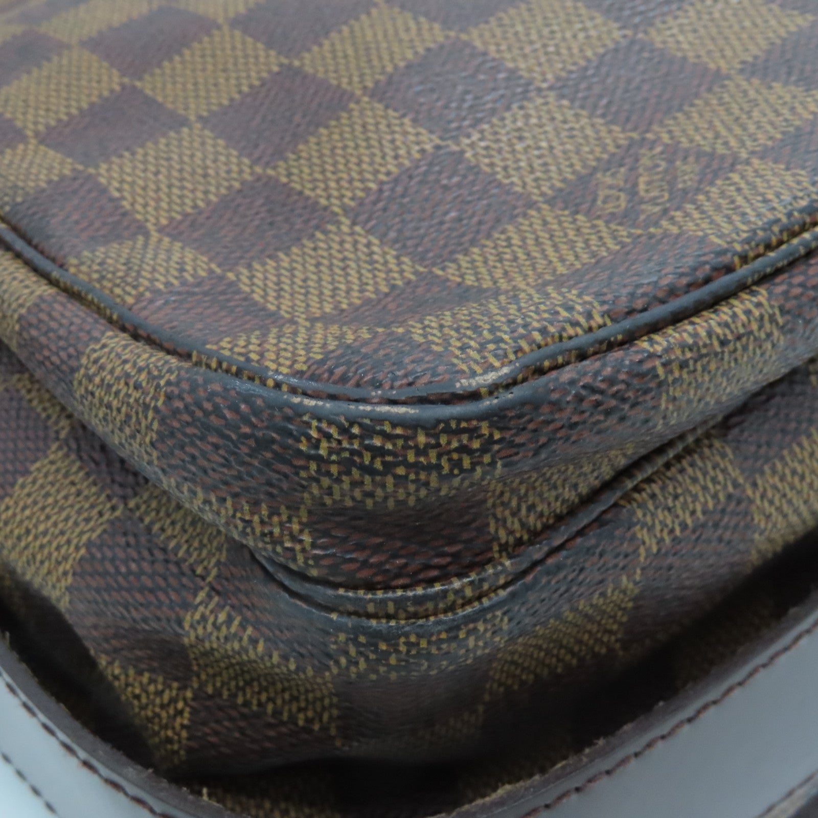 LOUIS VUITTON Damier Naviglio金扣肩背袋啡色