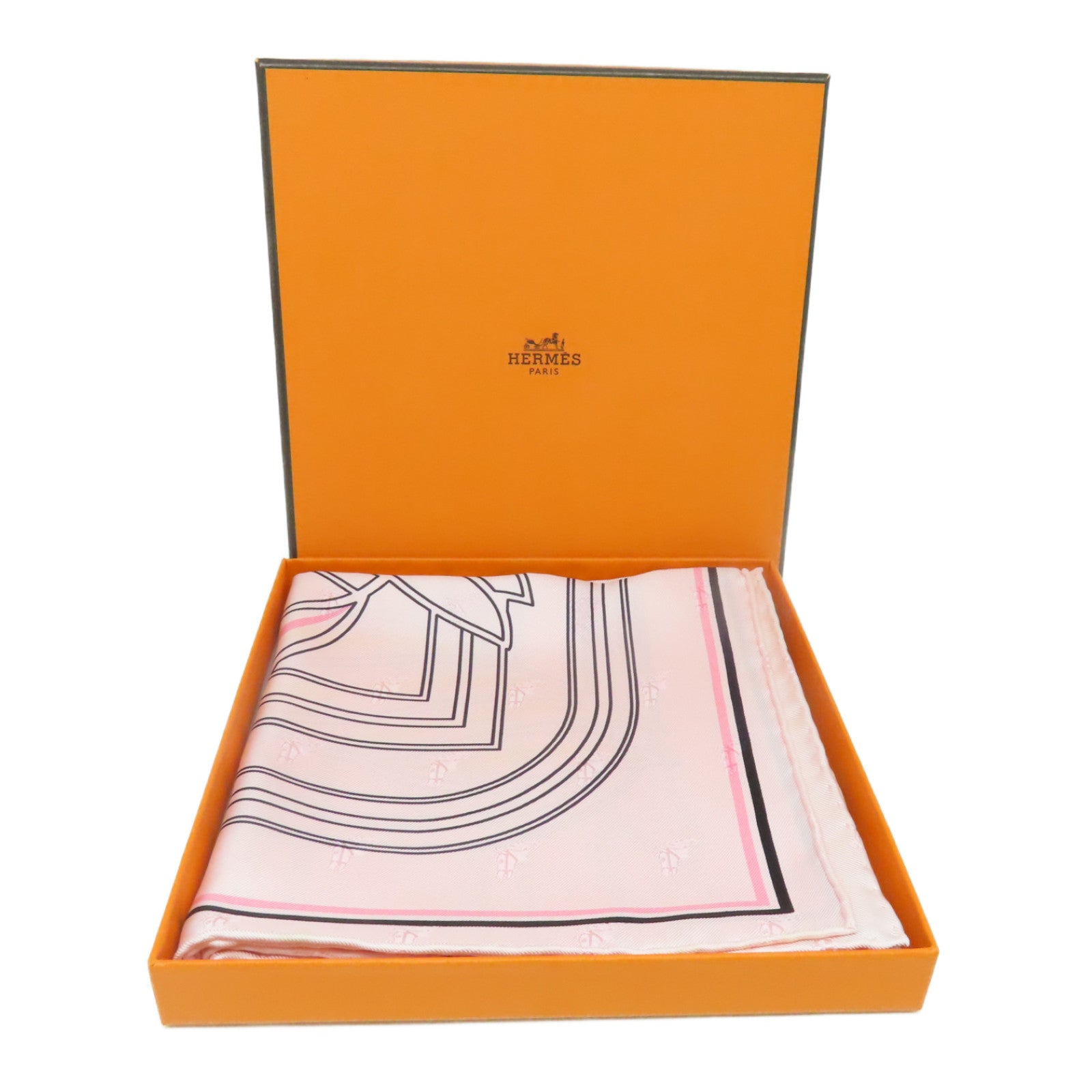 HERMES Silk Scarf Pink
