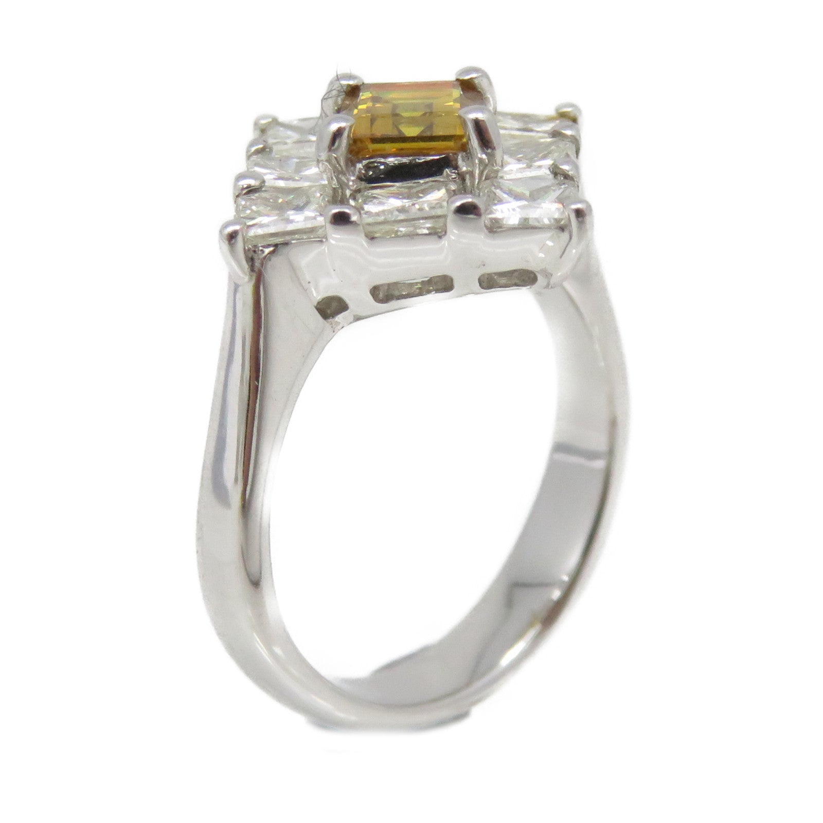 JEWELRY 18K White Gold/Diamond Ring US#4