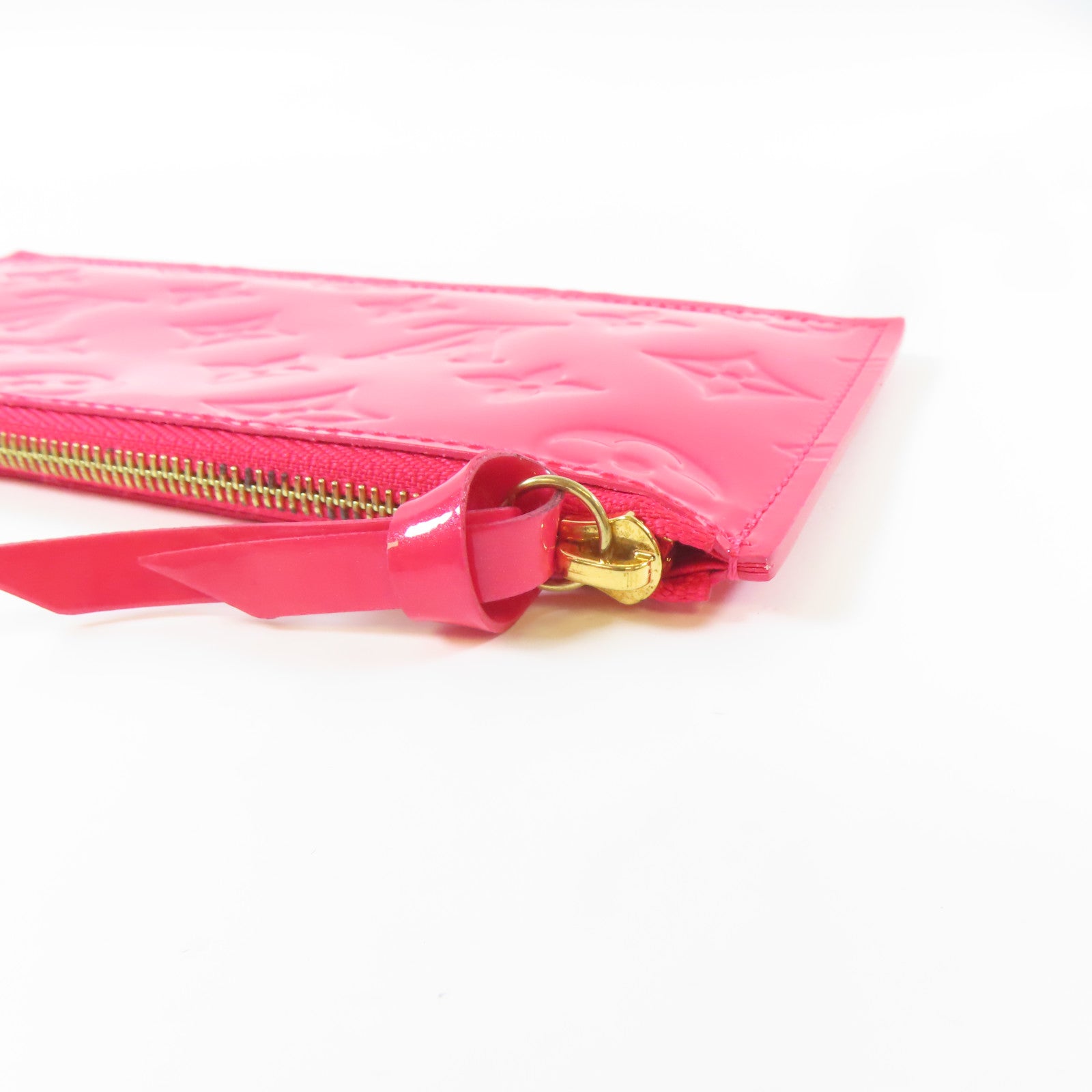 LOUIS VUITTON Vernis Pochette Felicie On Chain金扣肩背袋粉紅色