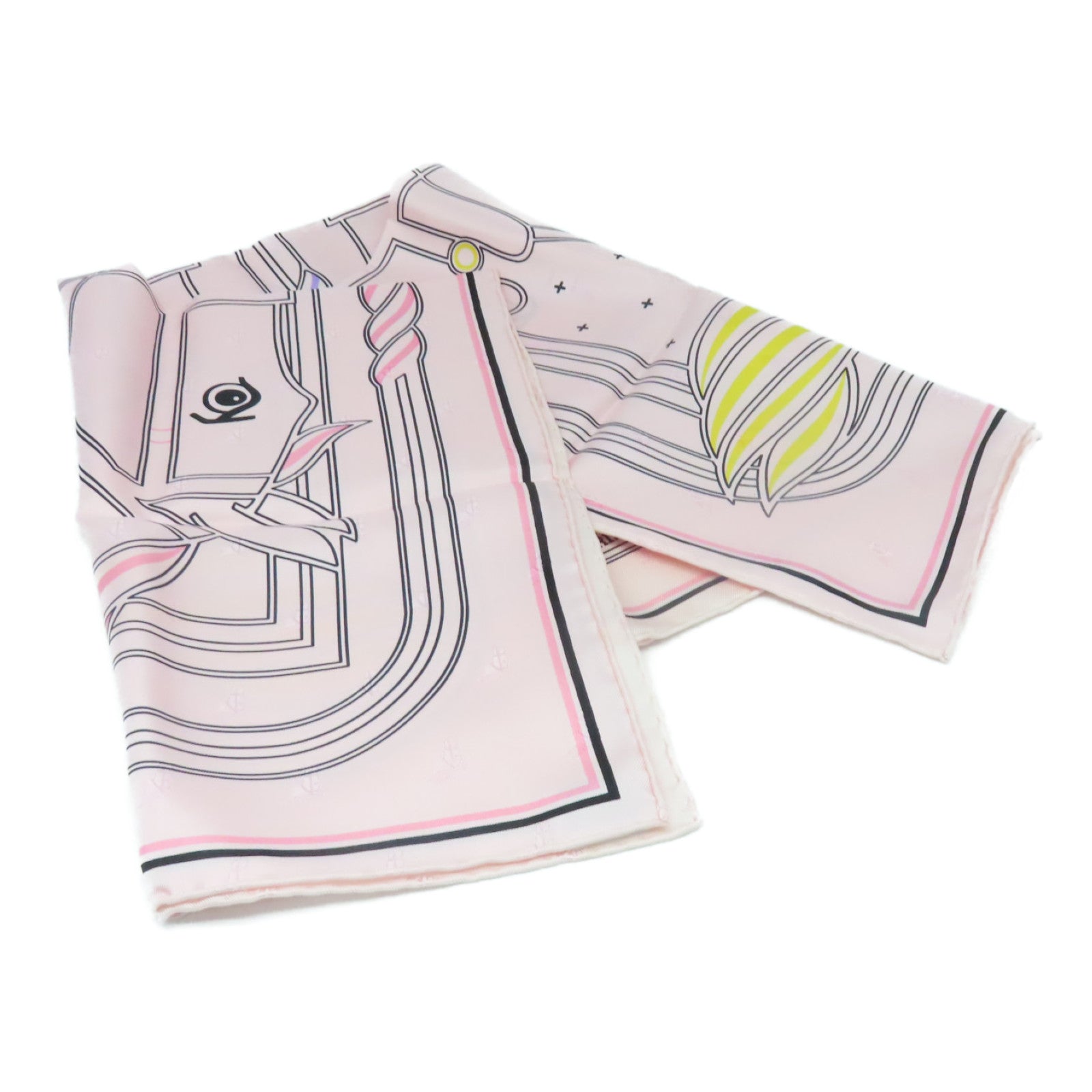HERMES Silk Scarf Pink