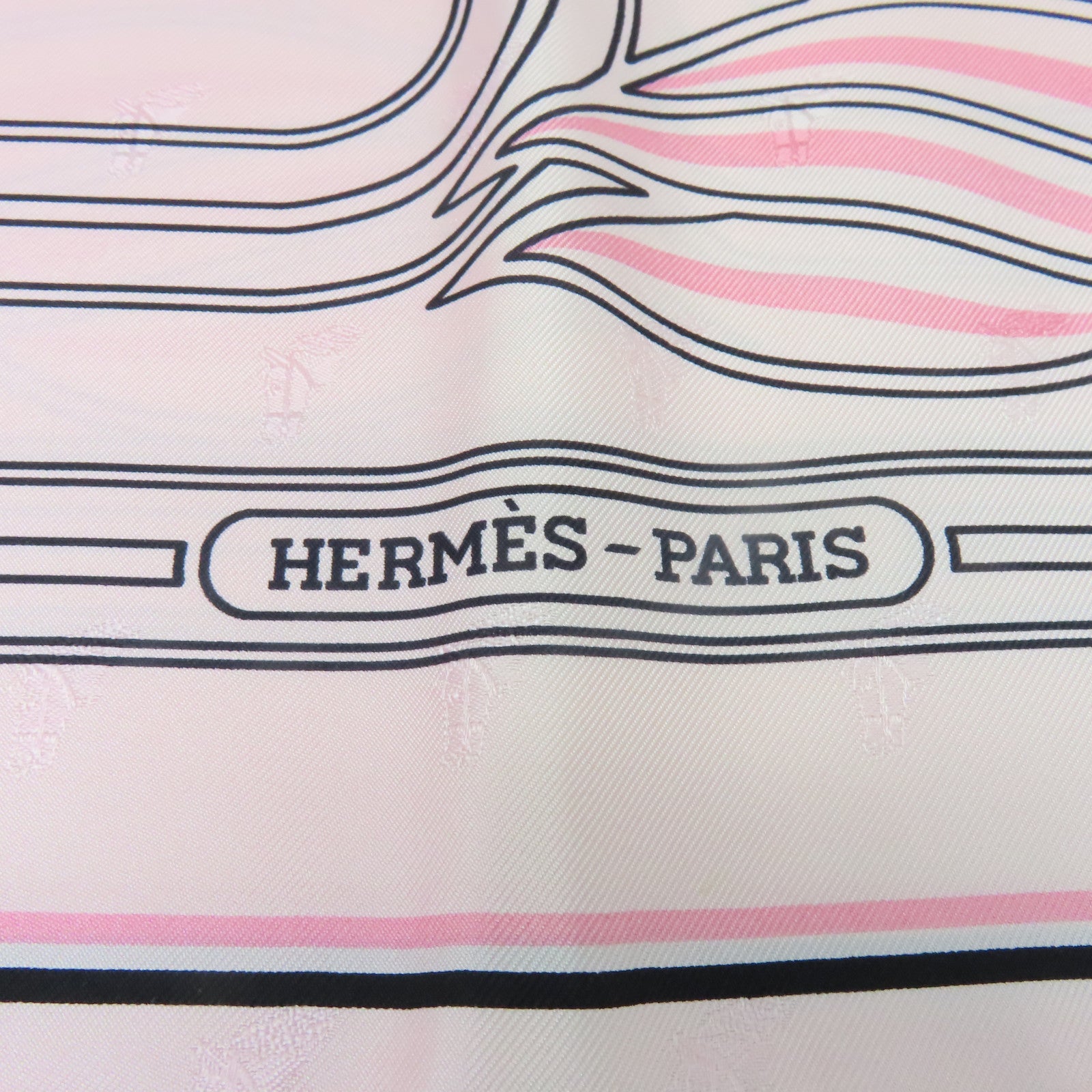 HERMES Silk Scarf Pink