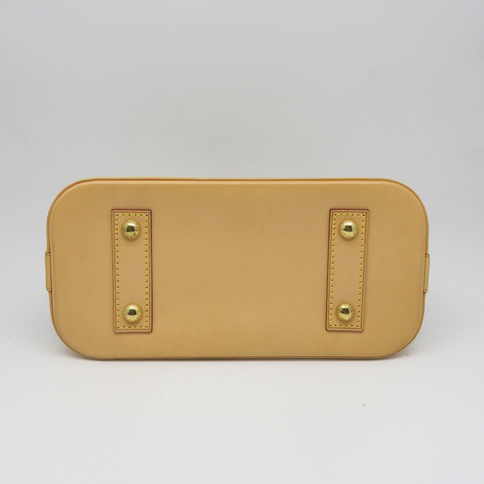 LOUIS VUITTON Monogram Alma BB Gold Buckle Shoulder Bag Brown