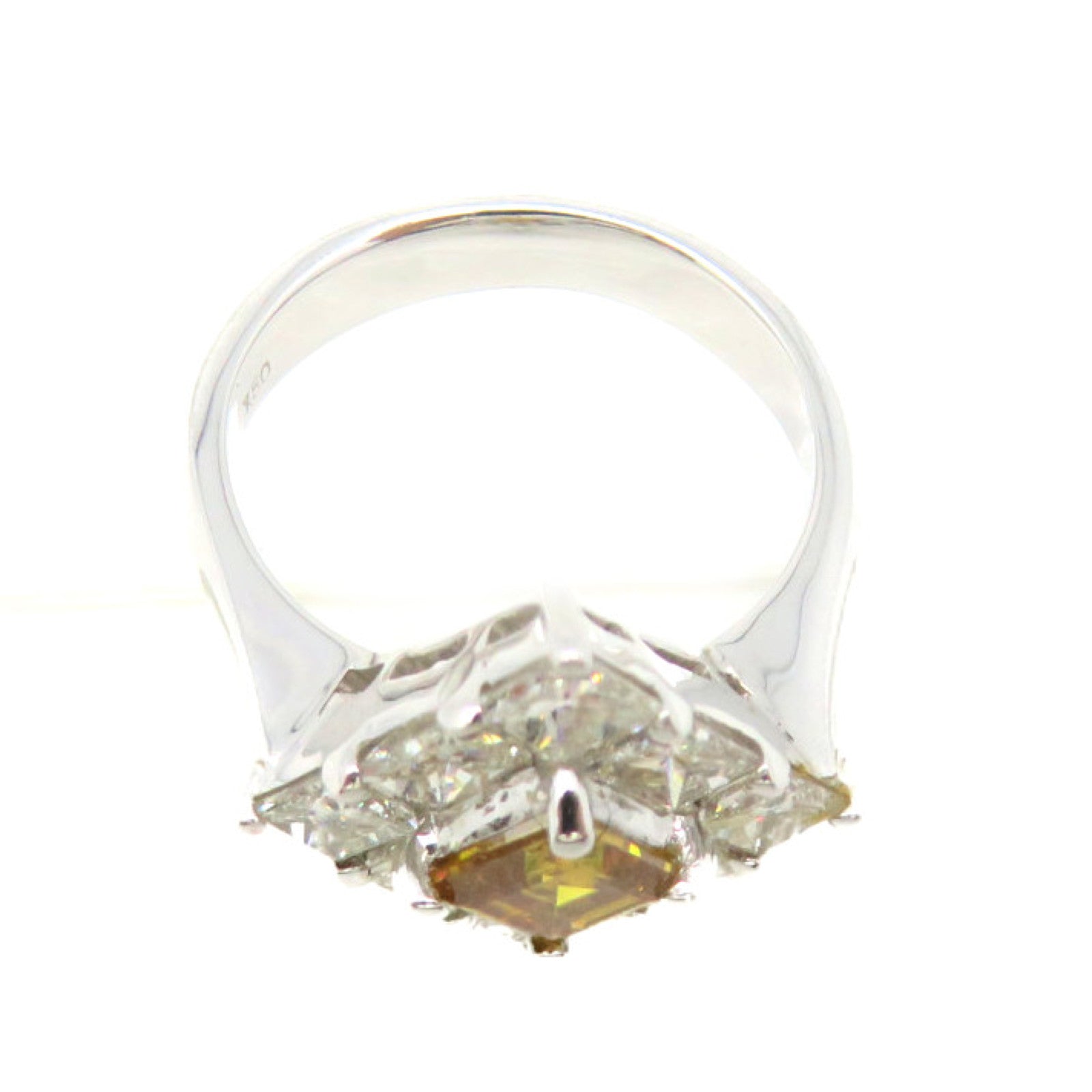 JEWELRY 18K White Gold/Diamond Ring US#4