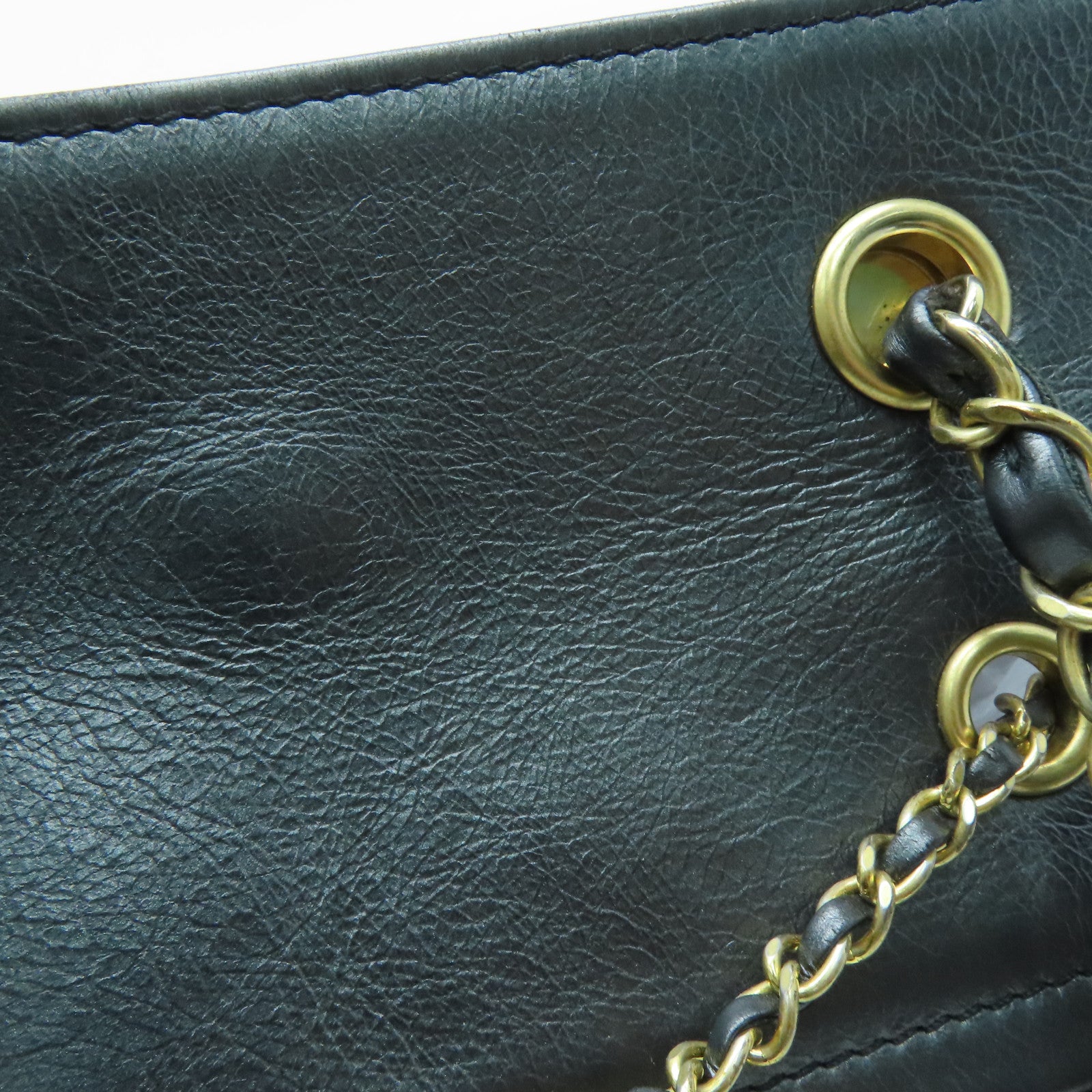 CHANEL 【激减优惠】菱格牛皮皮革Chain Shoulder金扣链带肩背袋