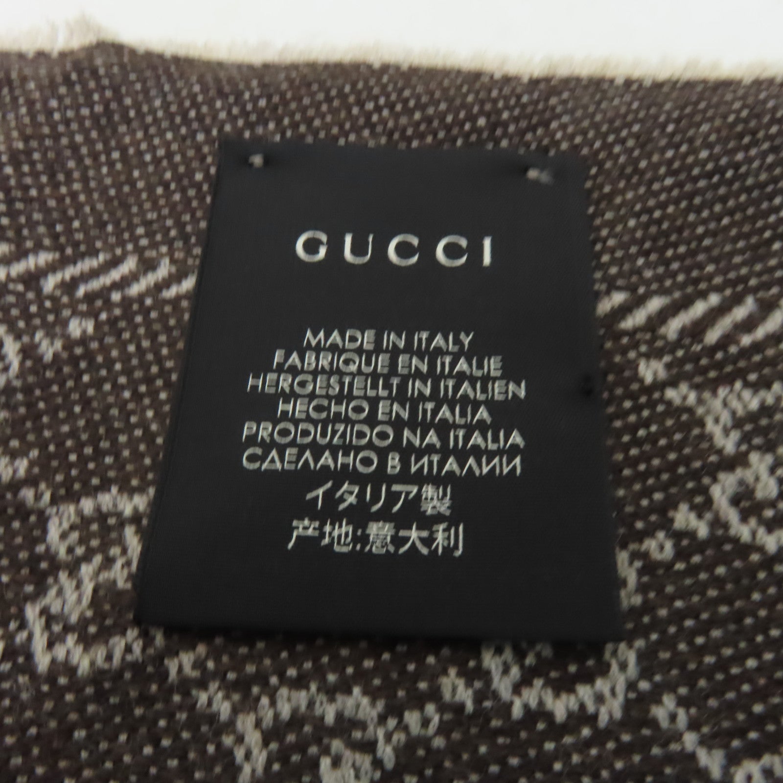 GUCCI 羊毛Scarf圍巾啡色