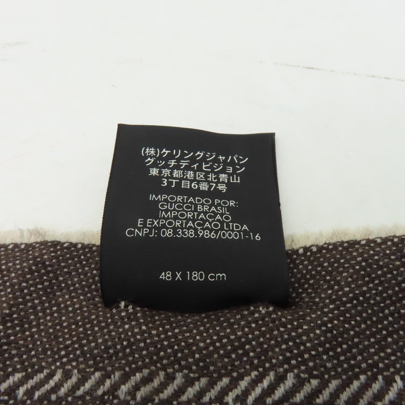 GUCCI 羊毛Scarf圍巾啡色