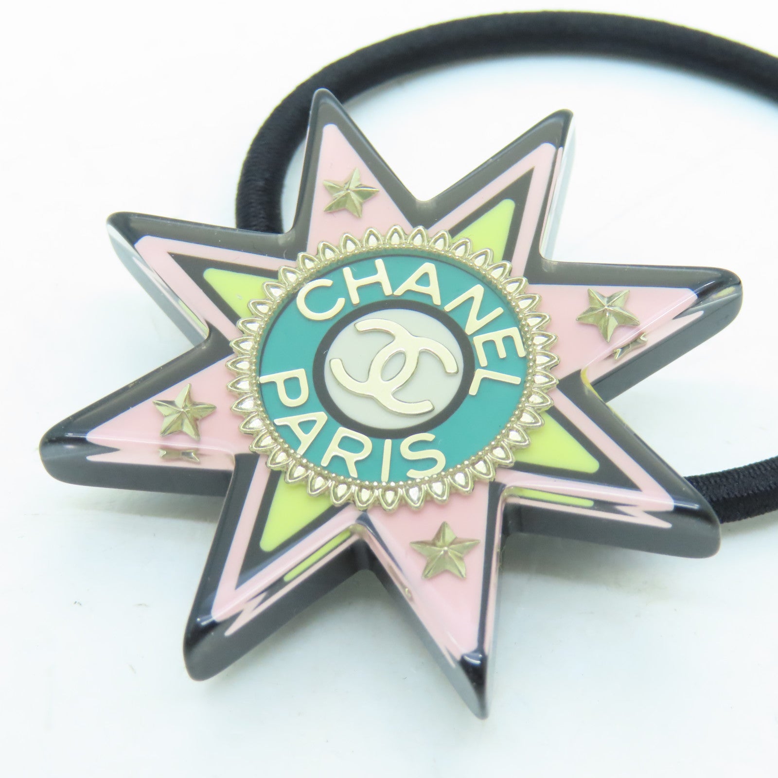CHANEL metal Hair Band hair accessories pink