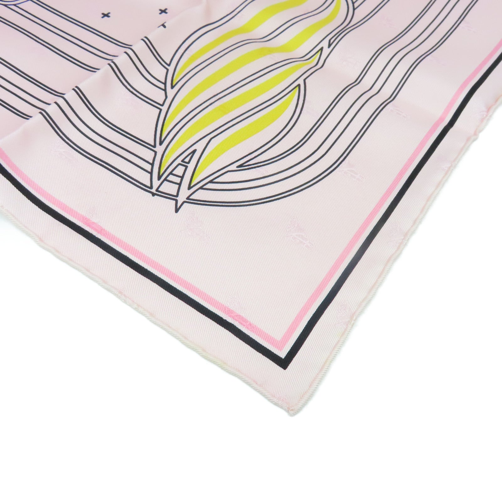 HERMES Silk Scarf Pink