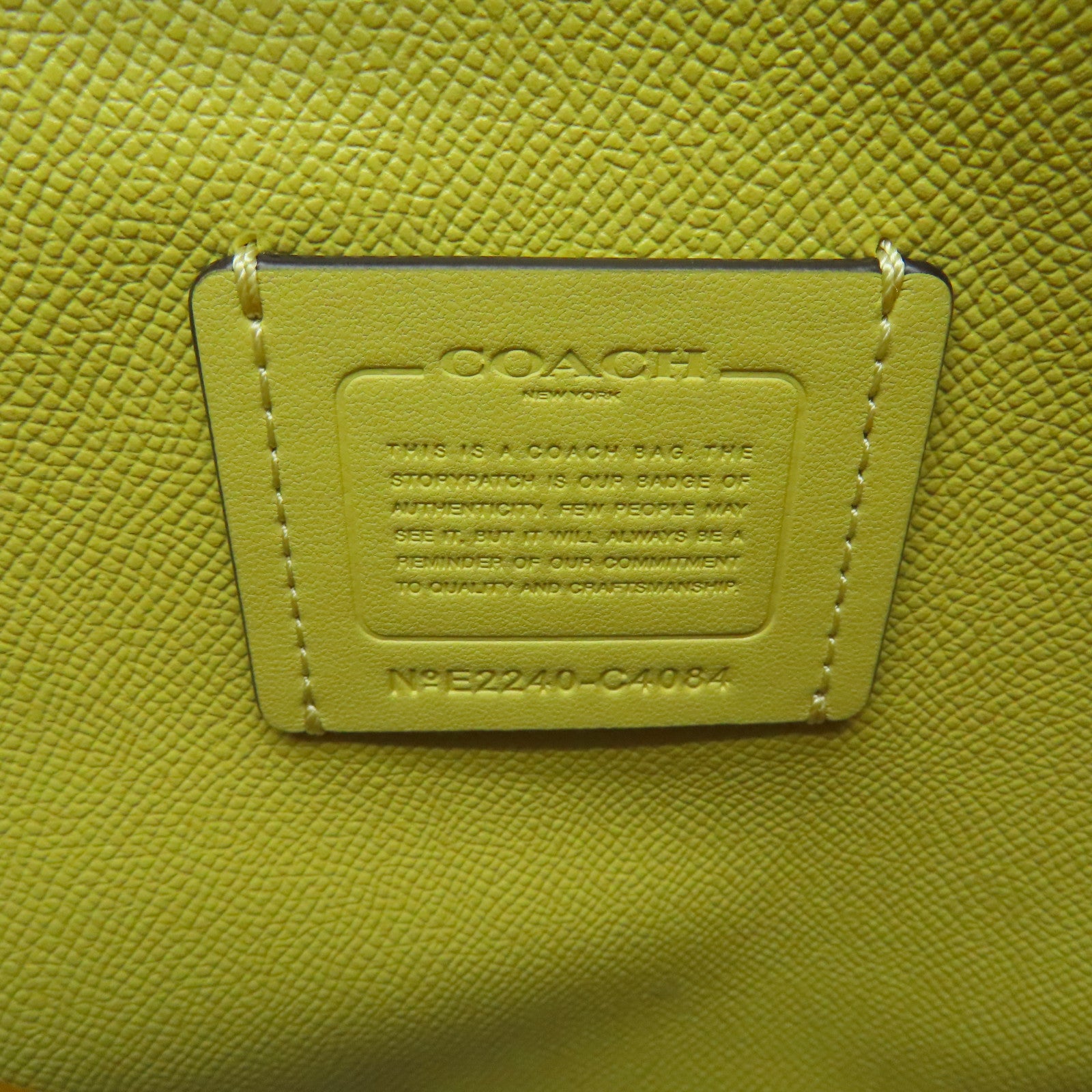 COACH 牛皮皮革2 Way Shoulder金扣手挽肩背兩用袋白色