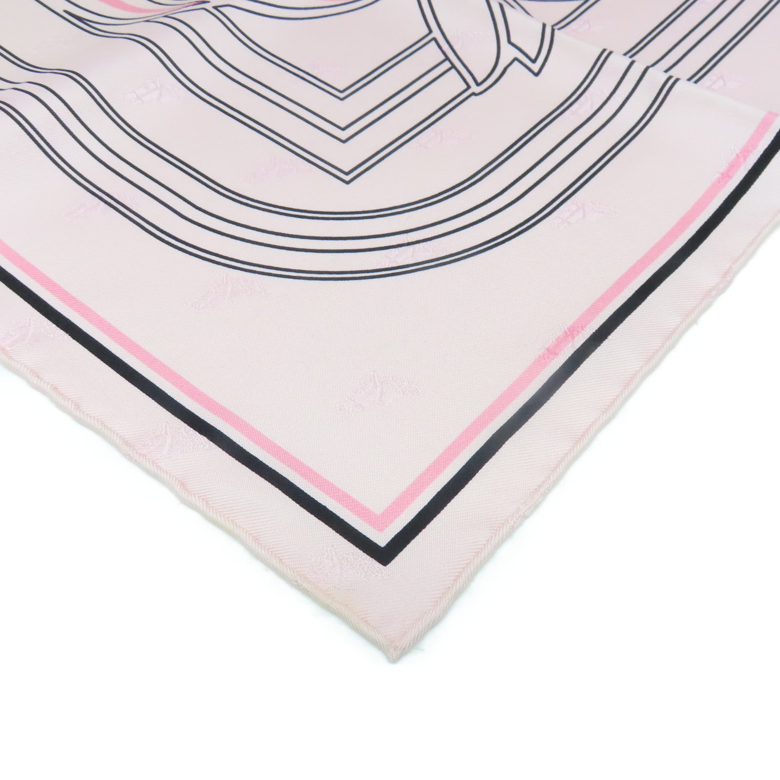 HERMES Silk Scarf Pink
