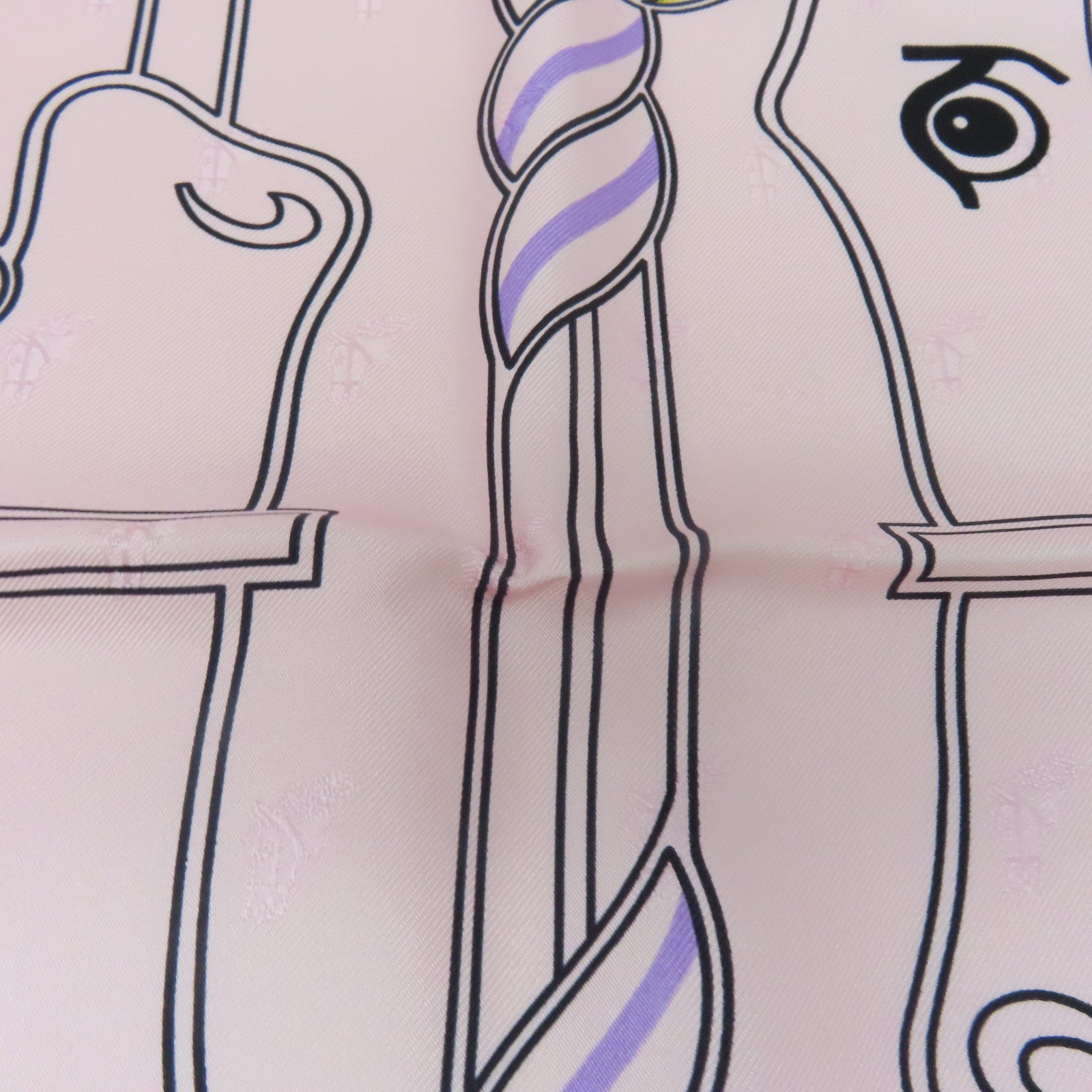 HERMES Silk Scarf Pink