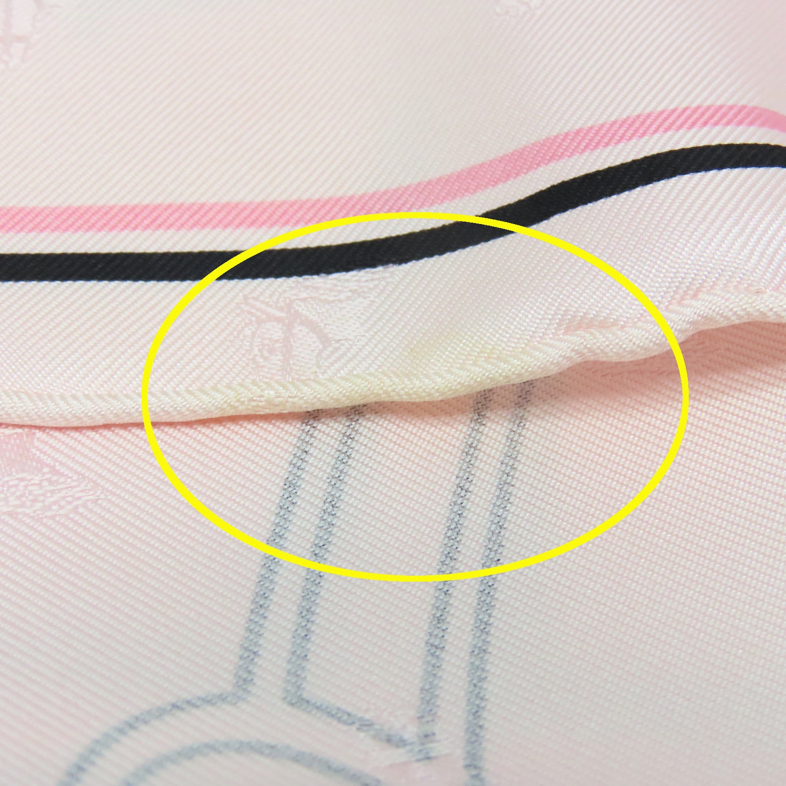 HERMES Silk Scarf Pink