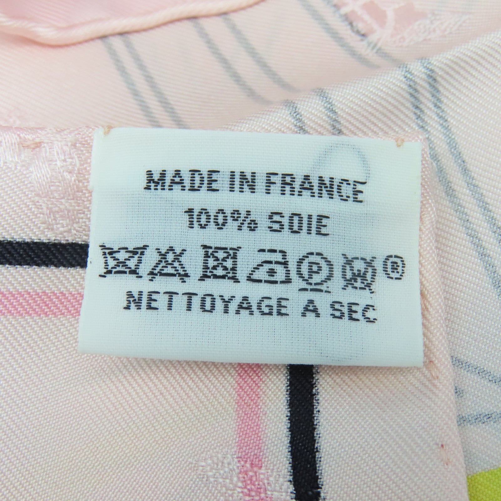 HERMES Silk Scarf Pink