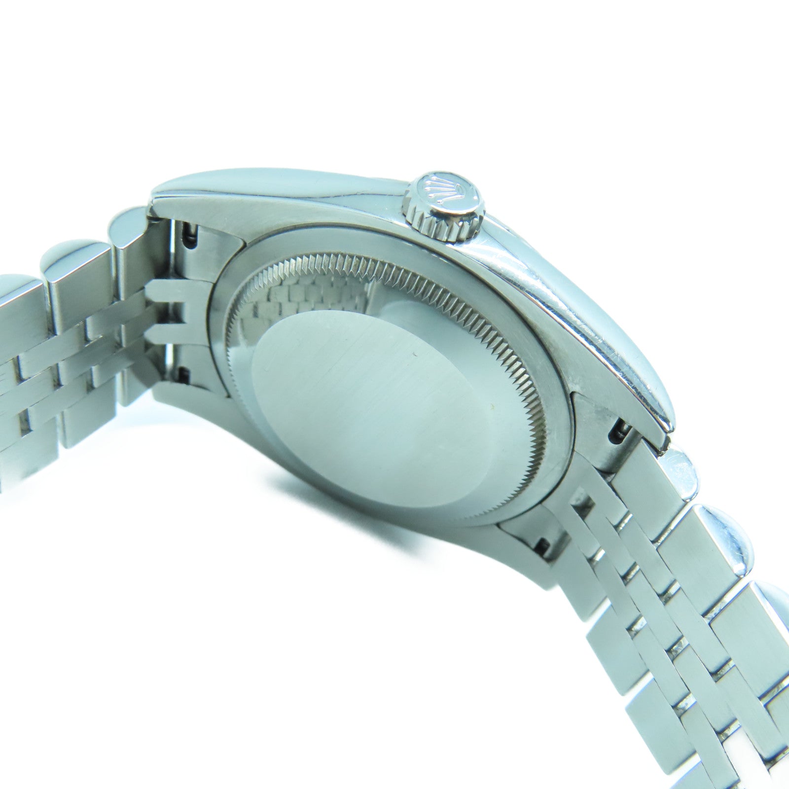 ROLEX Datejust不鏽鋼手錶鑽石自動機芯銀色