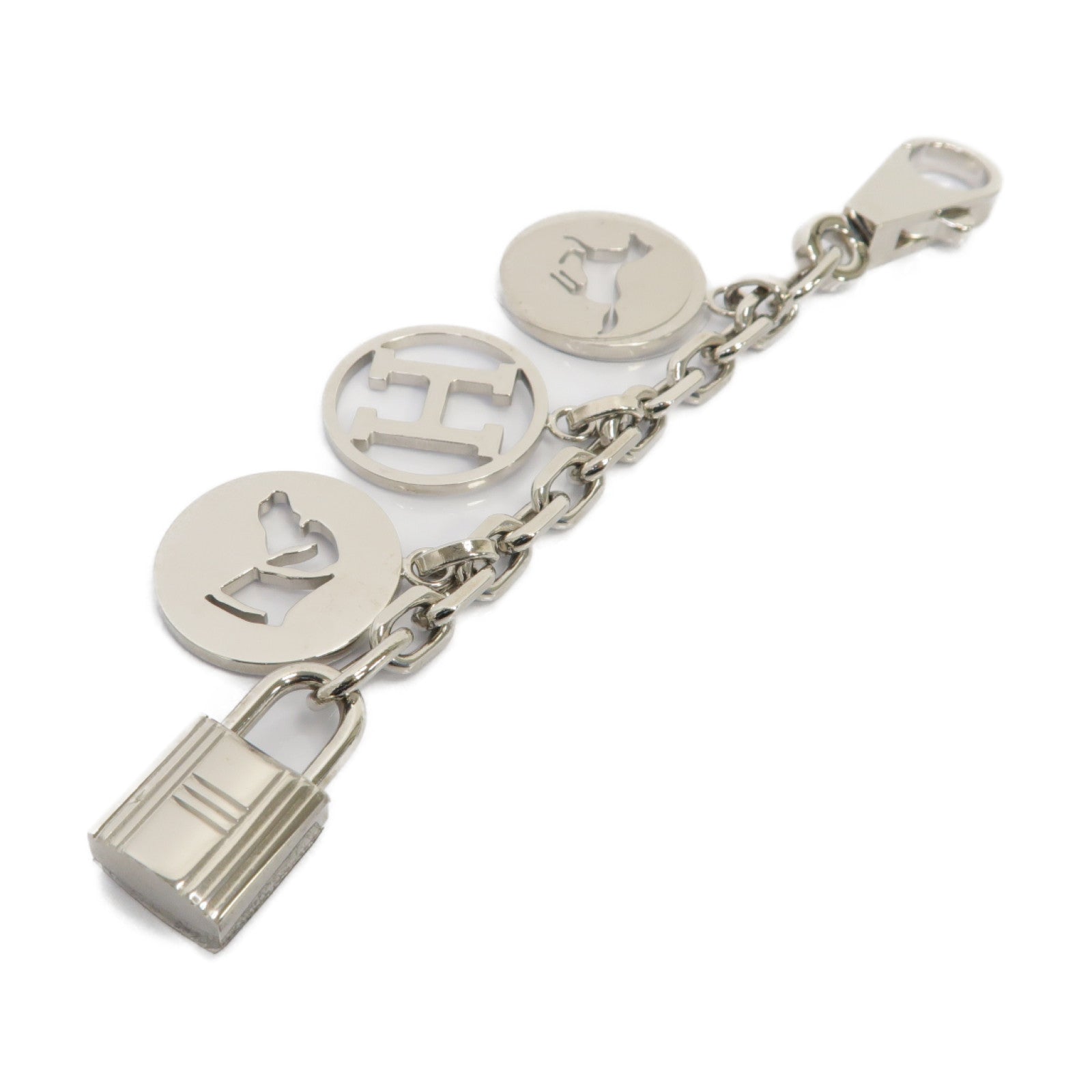 HERMES 金屬Charm掛飾銀色