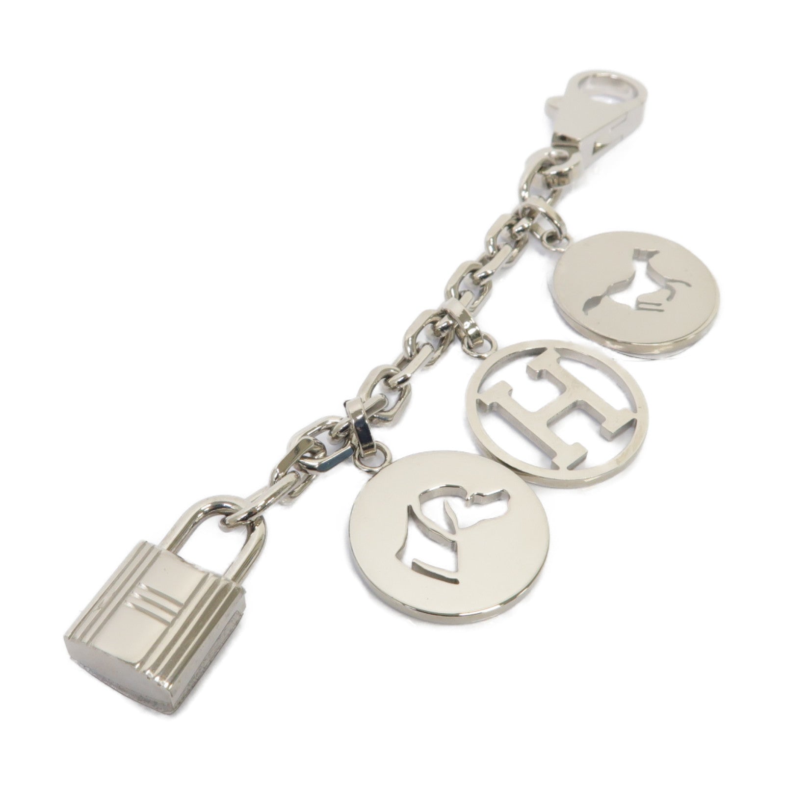 HERMES 金屬Charm掛飾銀色