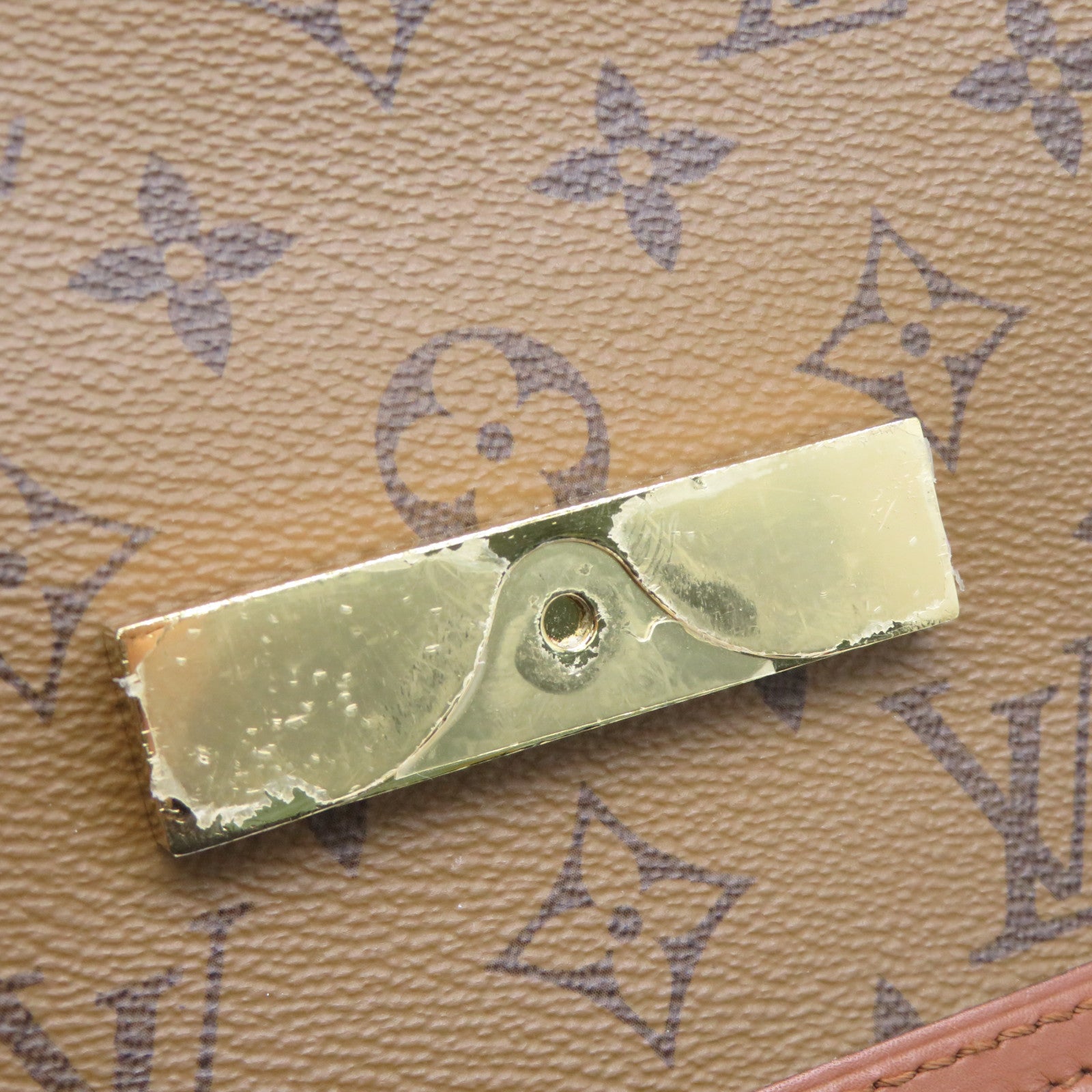 LOUIS VUITTON 【激減優惠】Monogram Reverse Mini Dauphine金扣肩背袋啡色