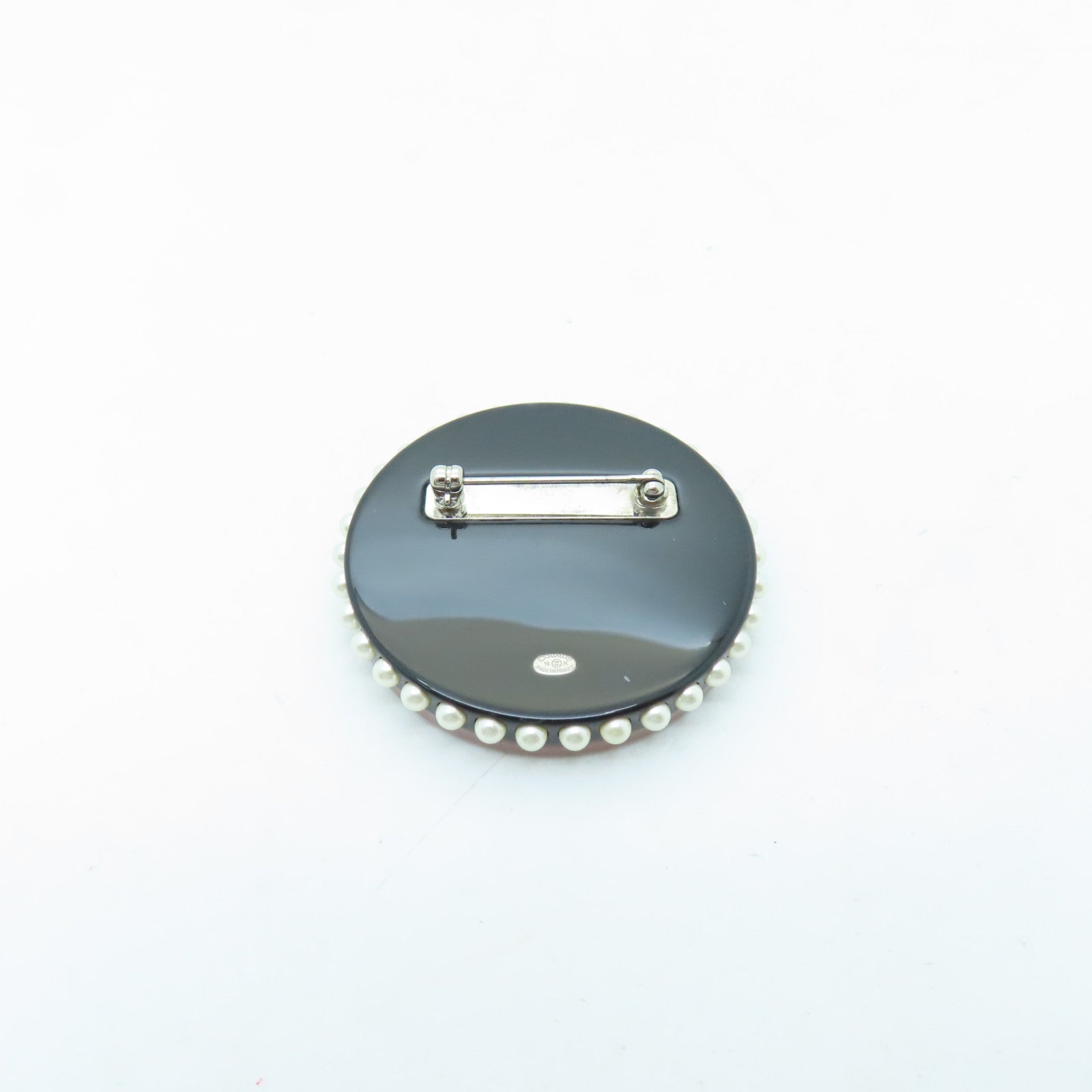 CHANEL Metal Face Brooch brooch pink