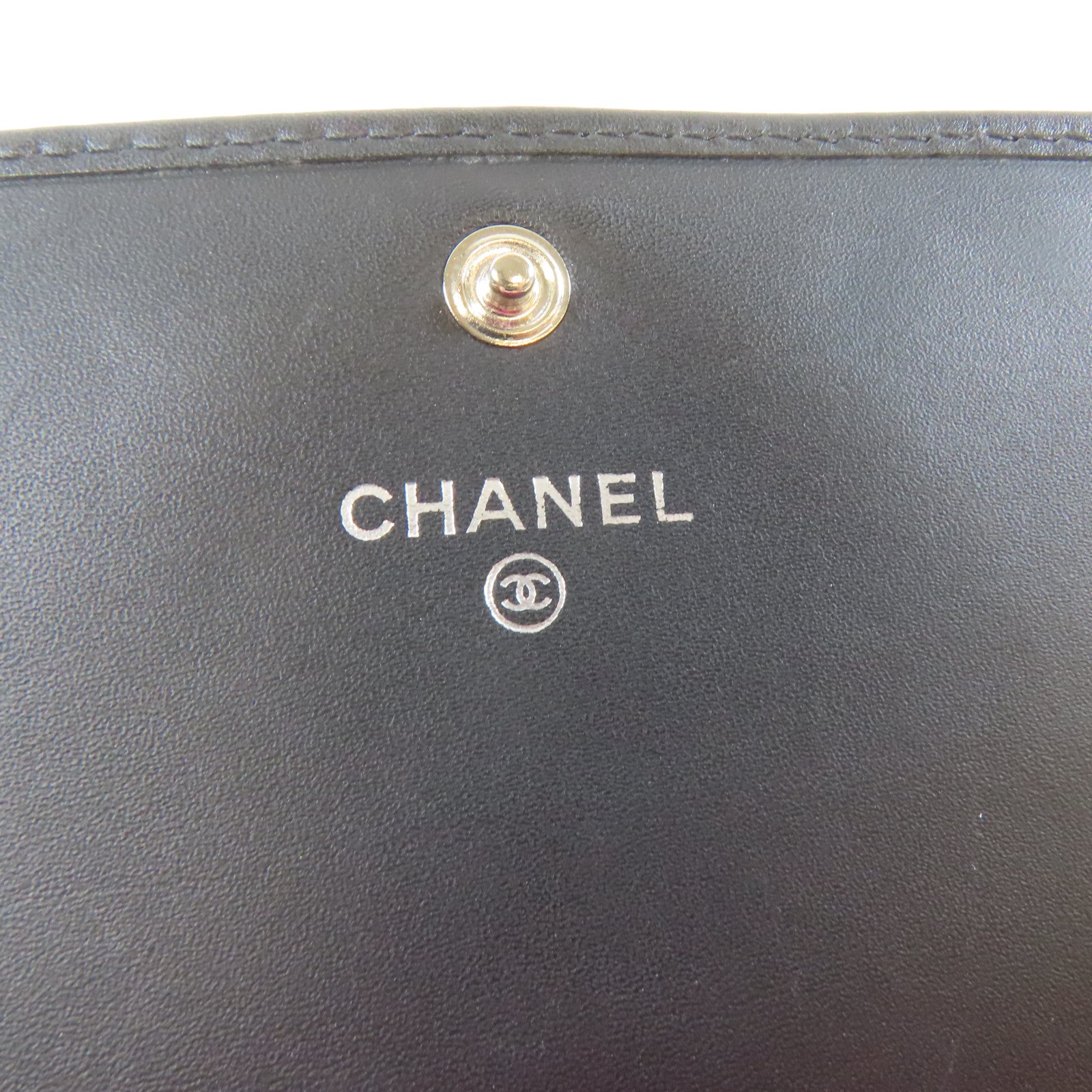 CHANEL 菱格Cambon皮革Cambon Long Wallet銀扣長錢包黑色