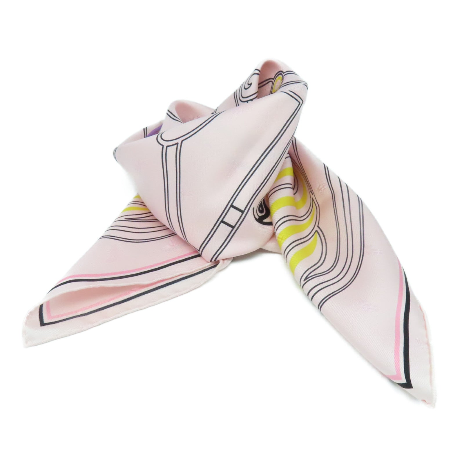 HERMES Silk Scarf Pink