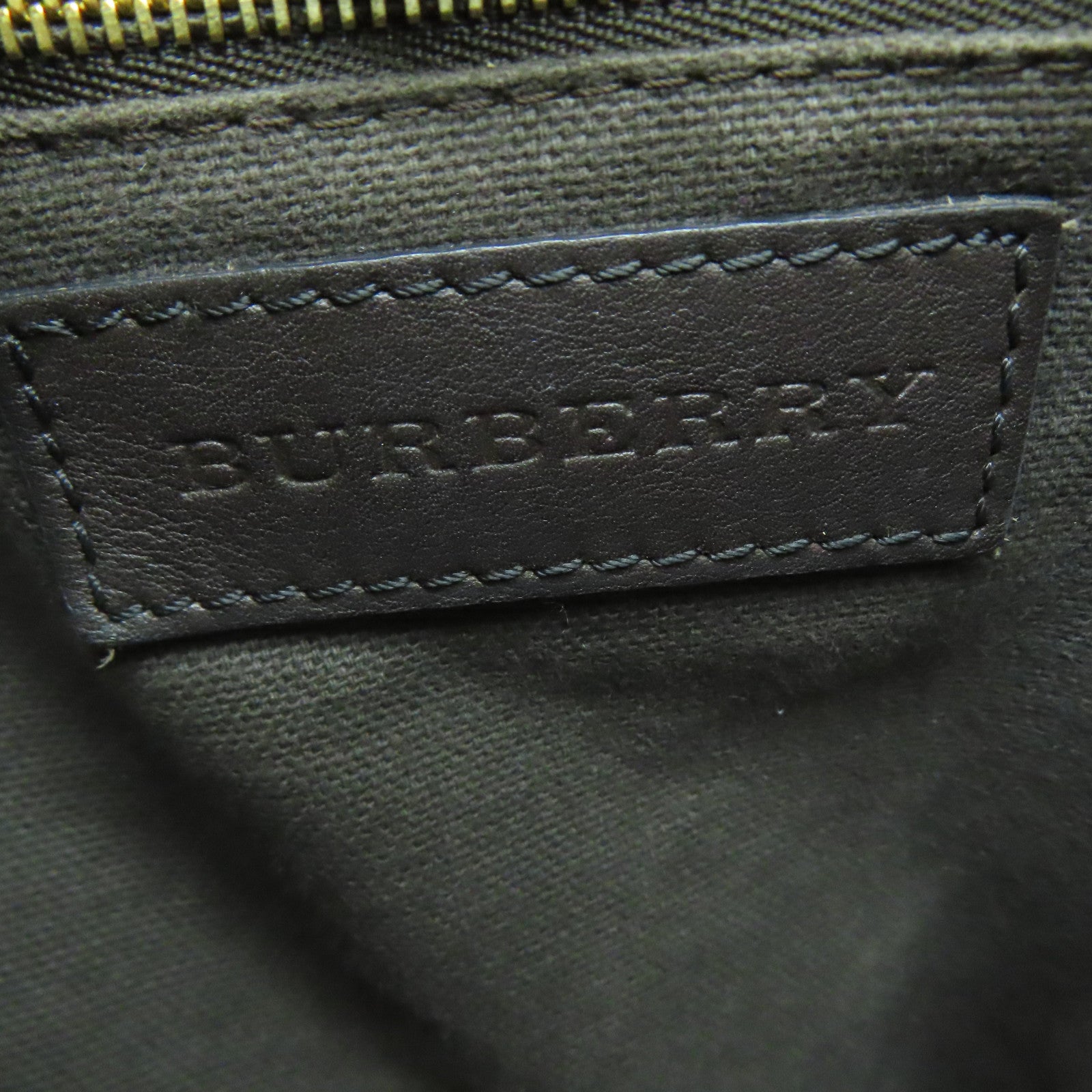 BURBERRY 涂层皮革Shoulder Bag金扣肩背袋米色