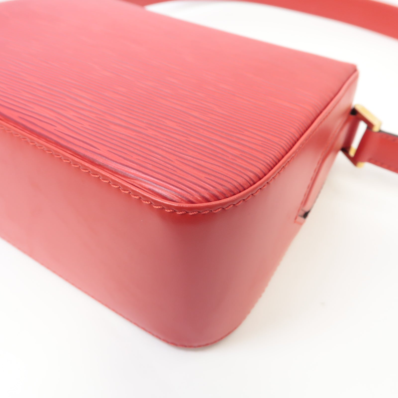 LOUIS VUITTON Epi Busy Bag金扣肩背袋紅色