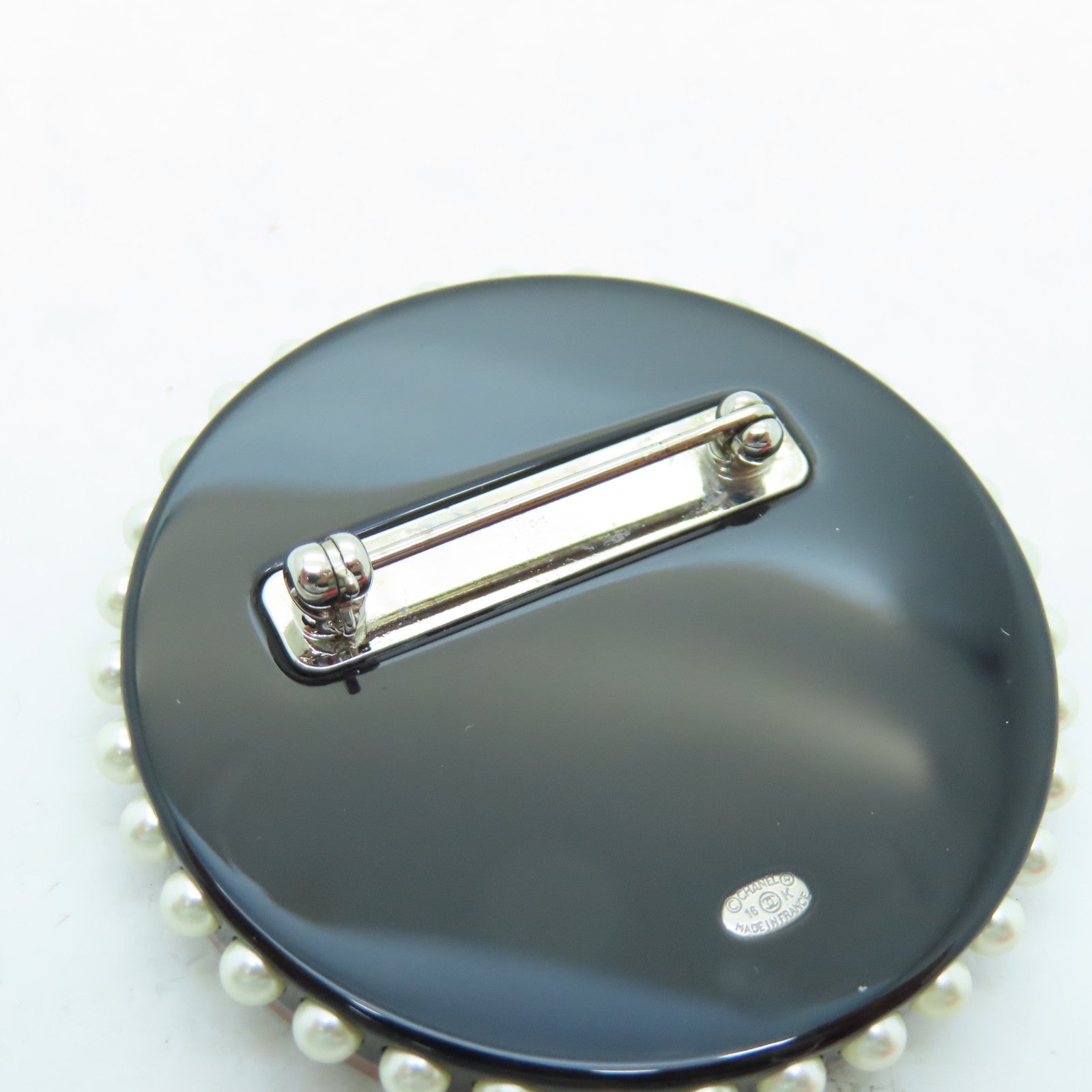 CHANEL Metal Face Brooch brooch pink