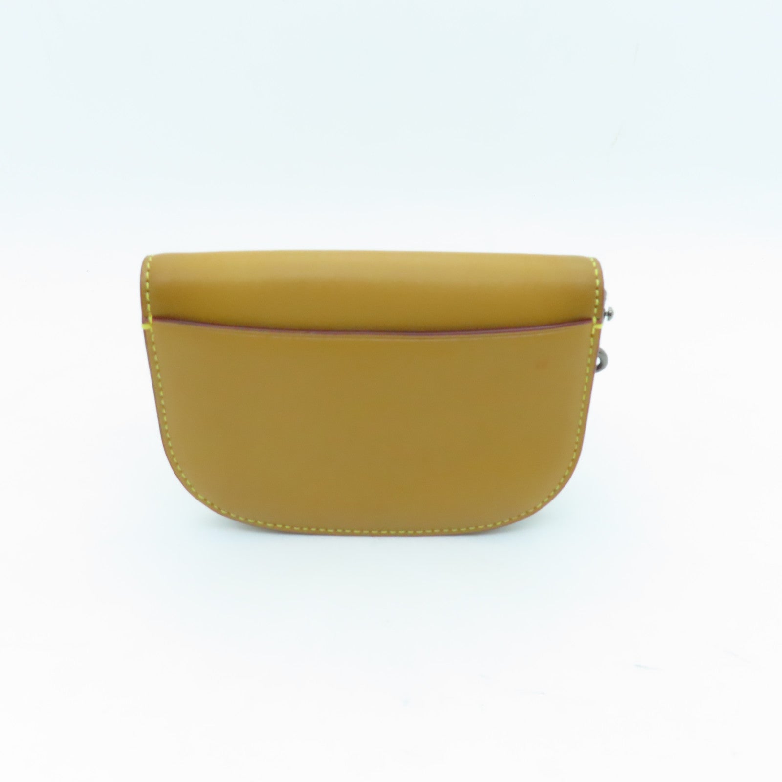 COACH cowhide leather Pouch wallet gold buckle wallet brown