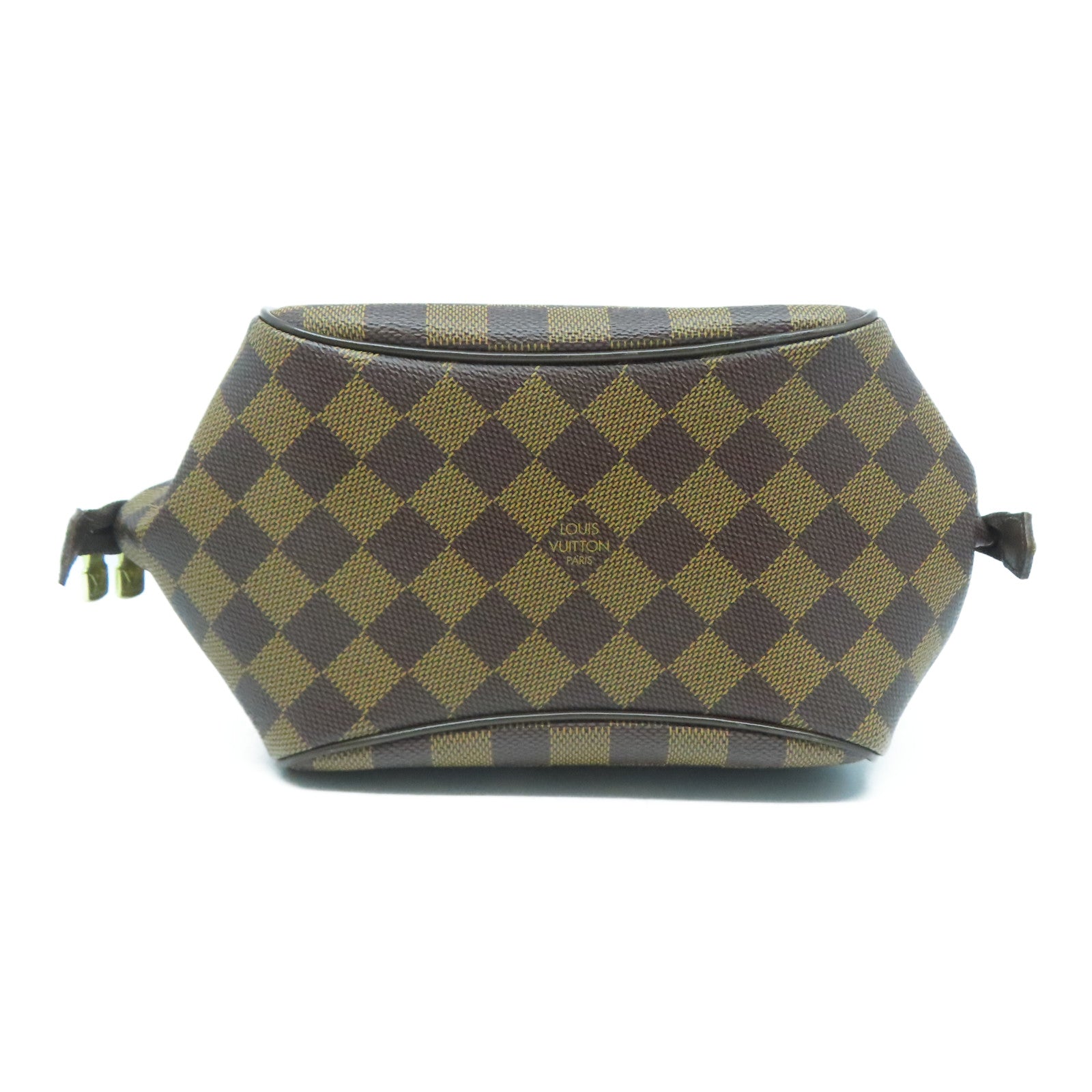 LOUIS VUITTON Damier Belem PM金扣手挽袋啡色