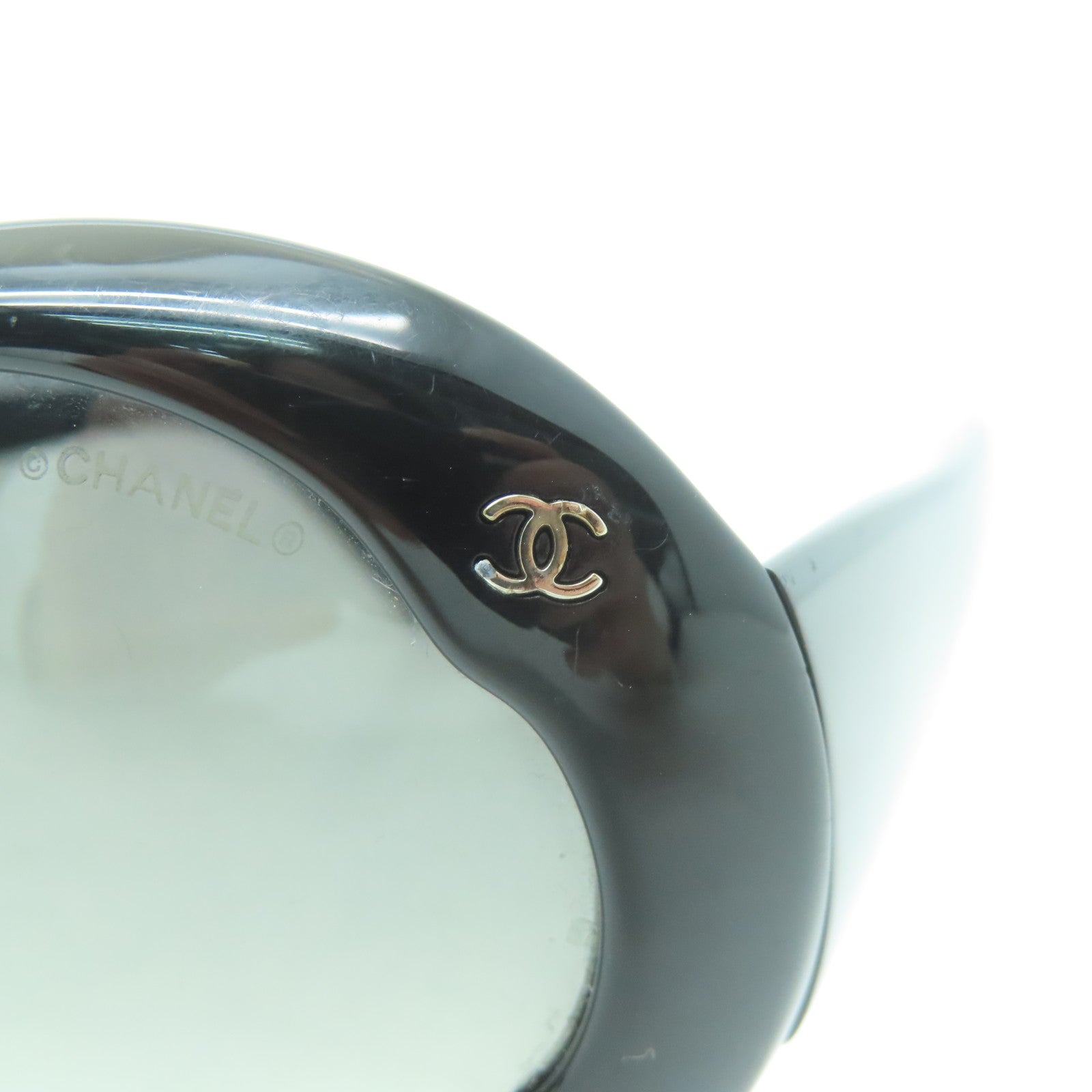 CHANEL PVC Sunglasses銀扣太陽眼鏡黑色