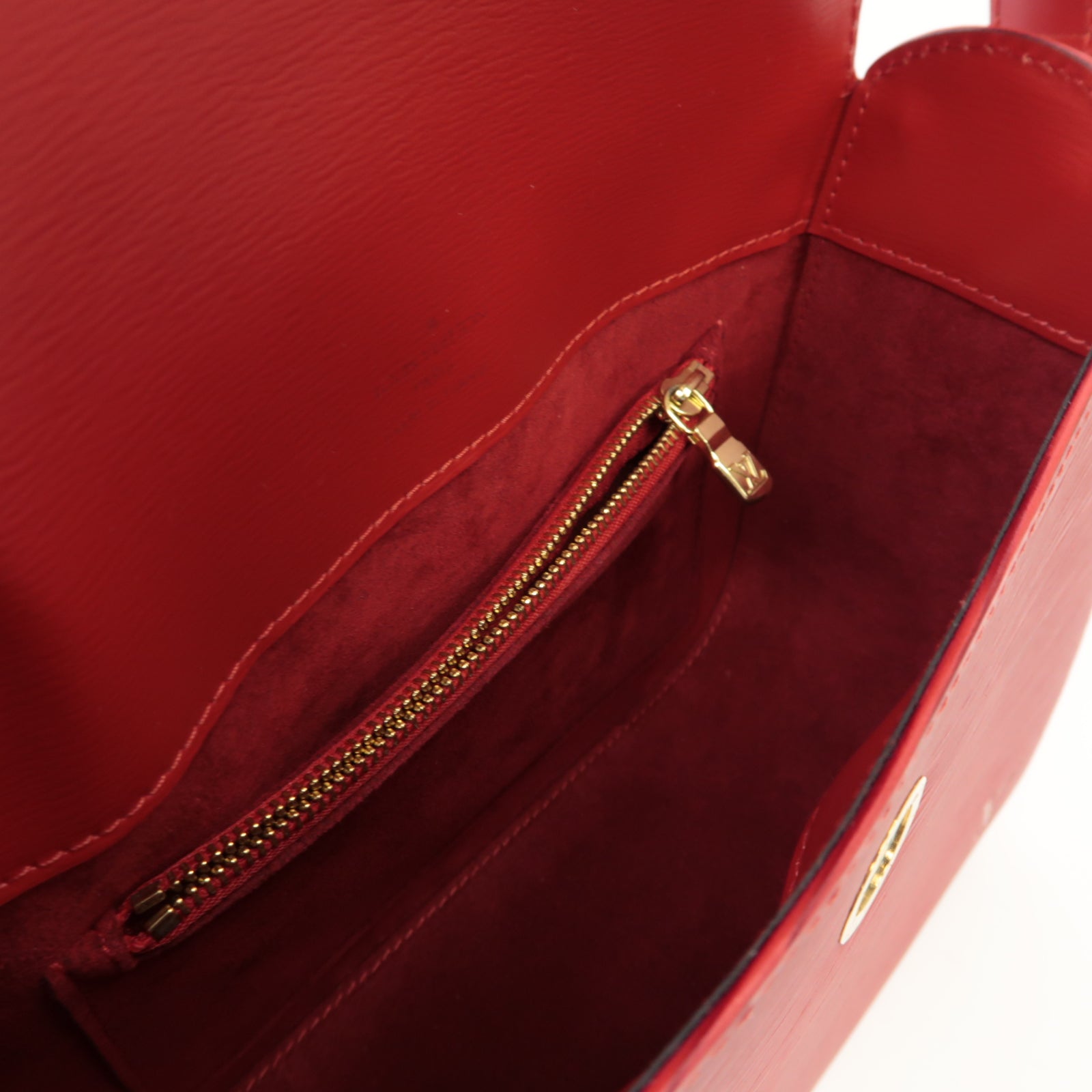 LOUIS VUITTON Epi Busy Bag金扣肩背袋紅色
