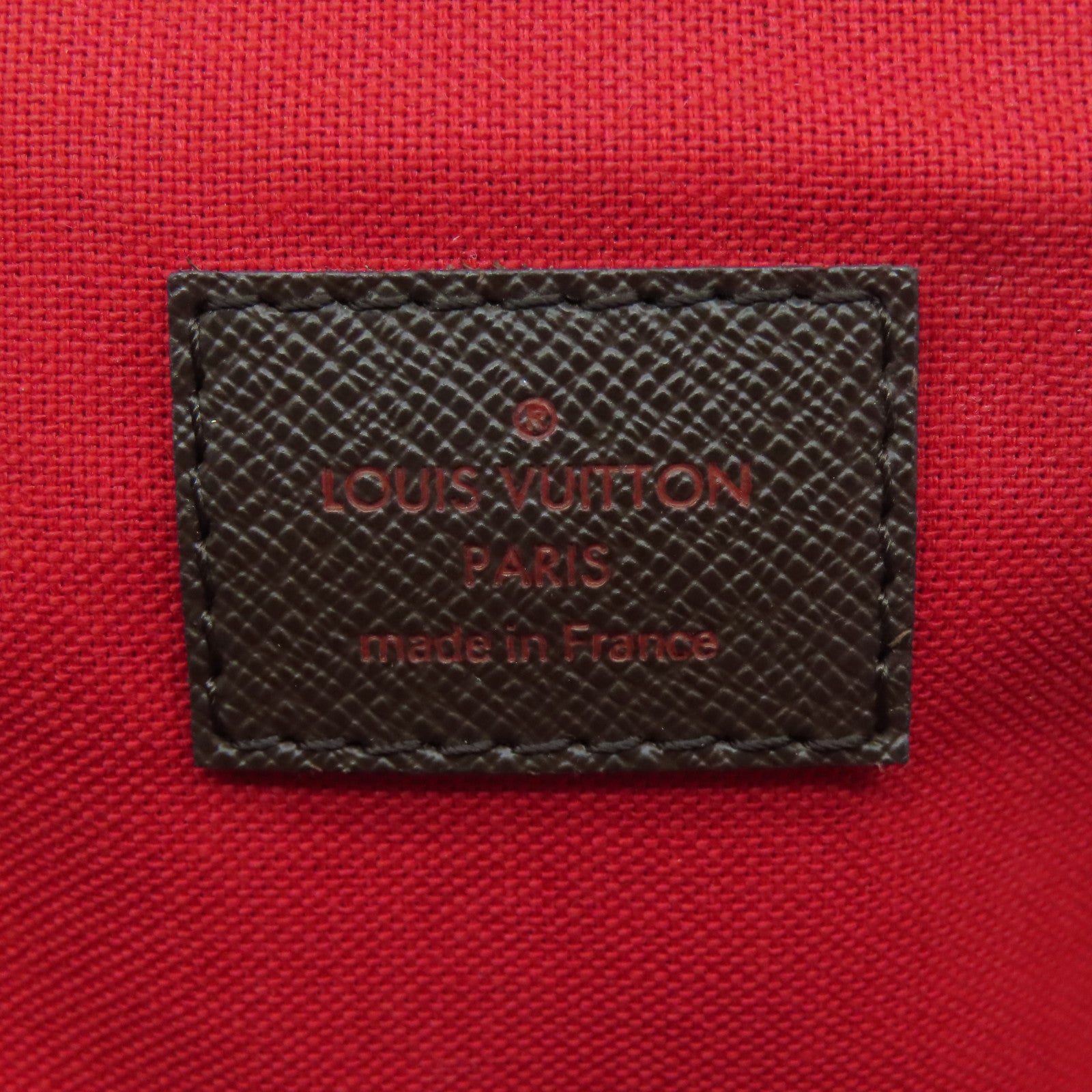 LOUIS VUITTON Damier Belem PM金扣手挽袋啡色