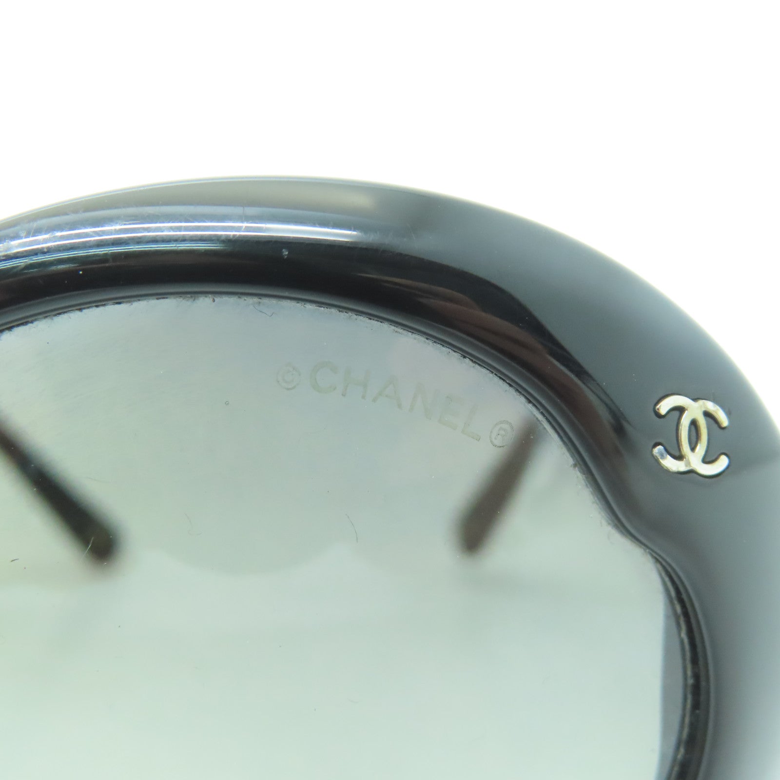 CHANEL PVC Sunglasses銀扣太陽眼鏡黑色