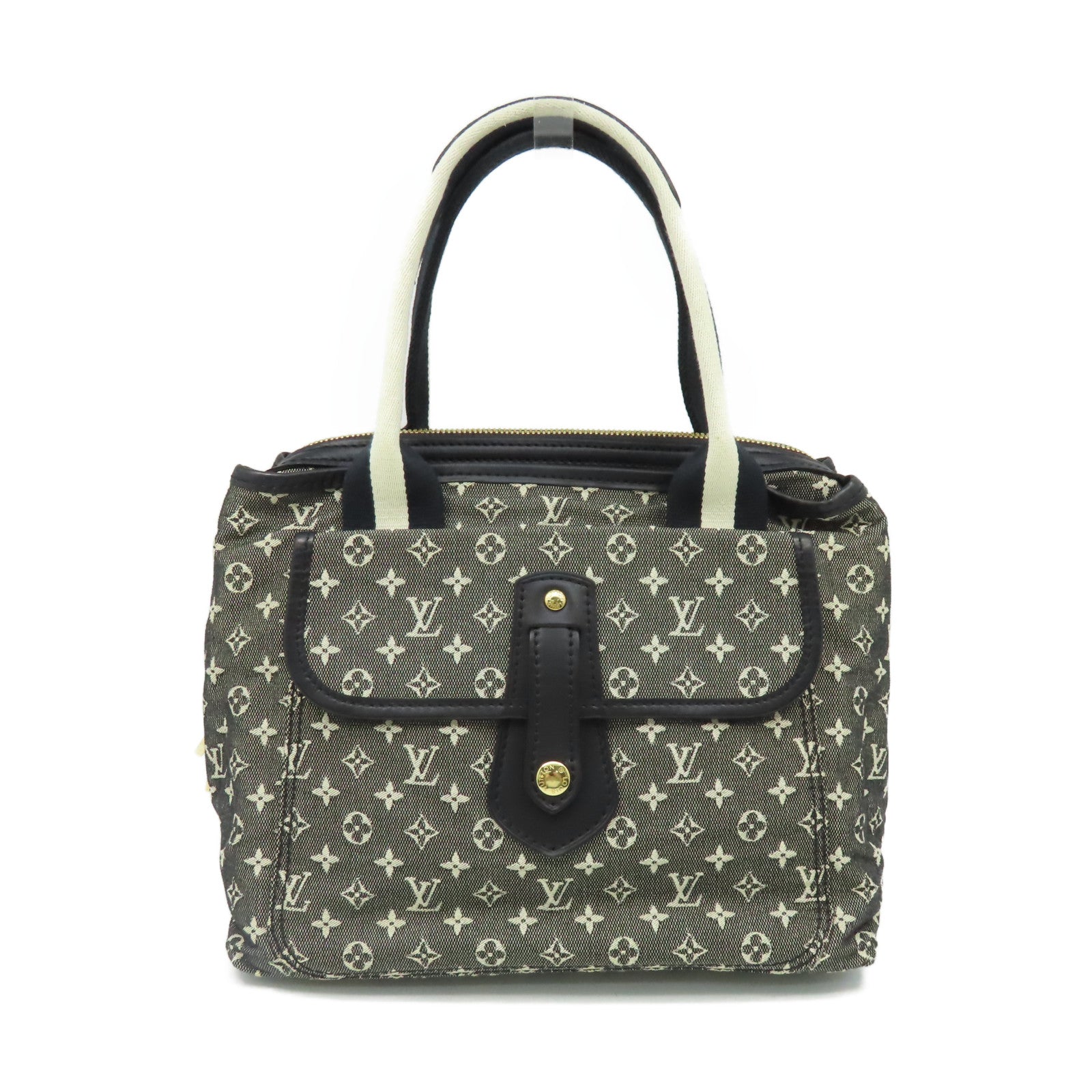LOUIS VUITTON Mini Lin Monogram Mini Hippo Mario Kate Hand Bag手挽袋黑色