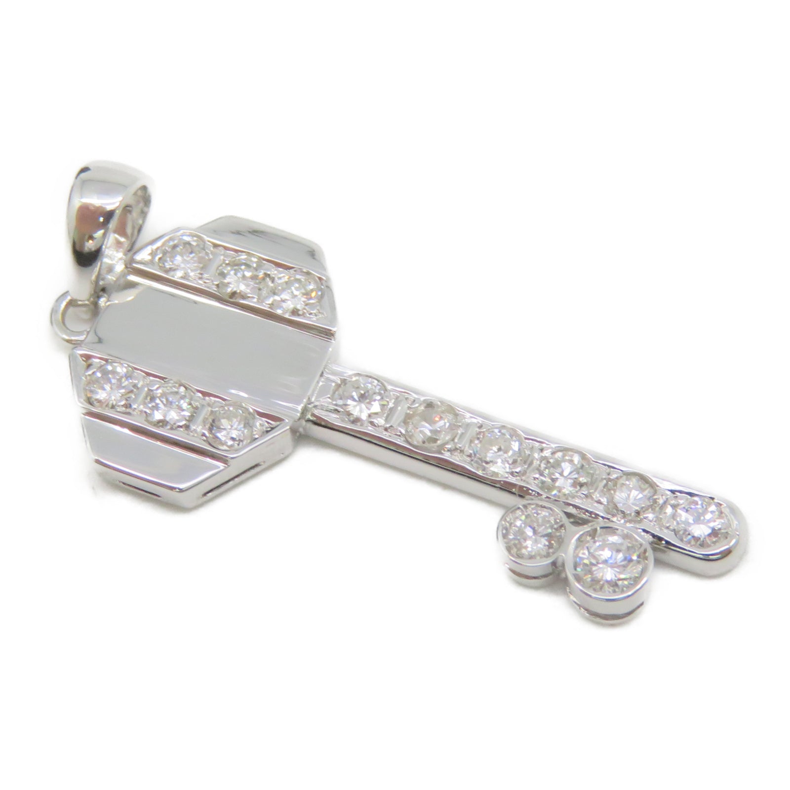 JEWELRY 【激减优惠】18K白金Charm钻石挂饰