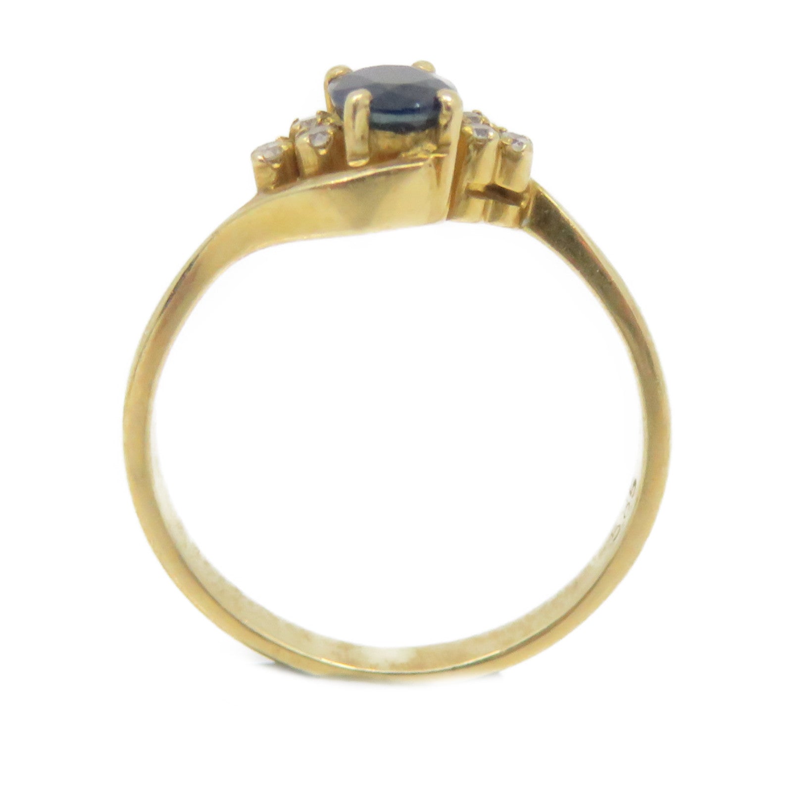 JEWELRY 14K Gold/Blue Ruby Ring US#5