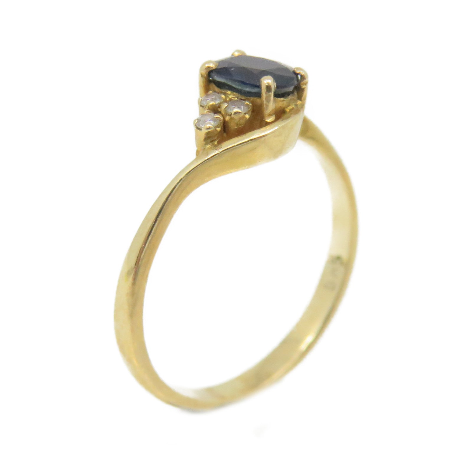 JEWELRY 14K Gold/Blue Ruby Ring US#5